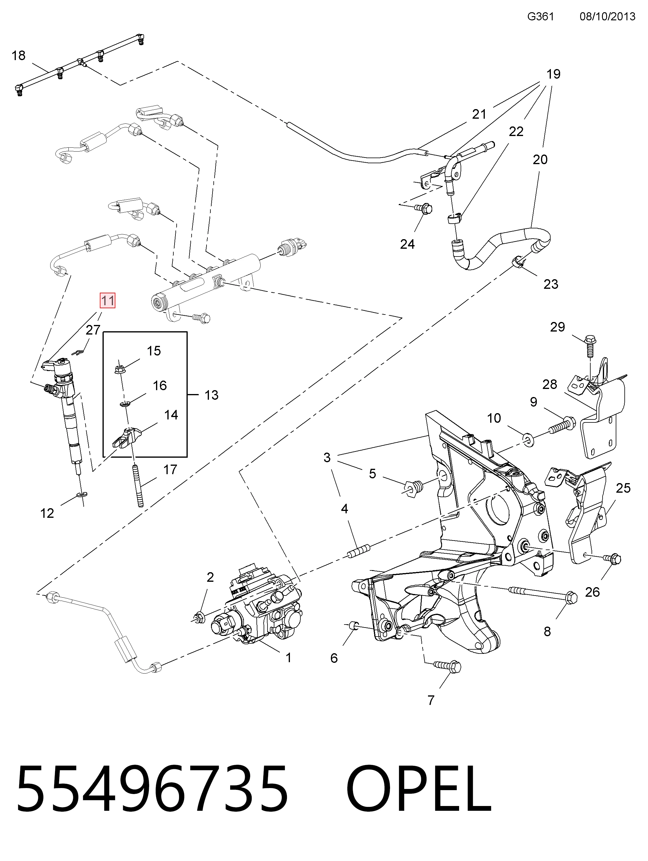 821438 General Motors Топливные форсунки
