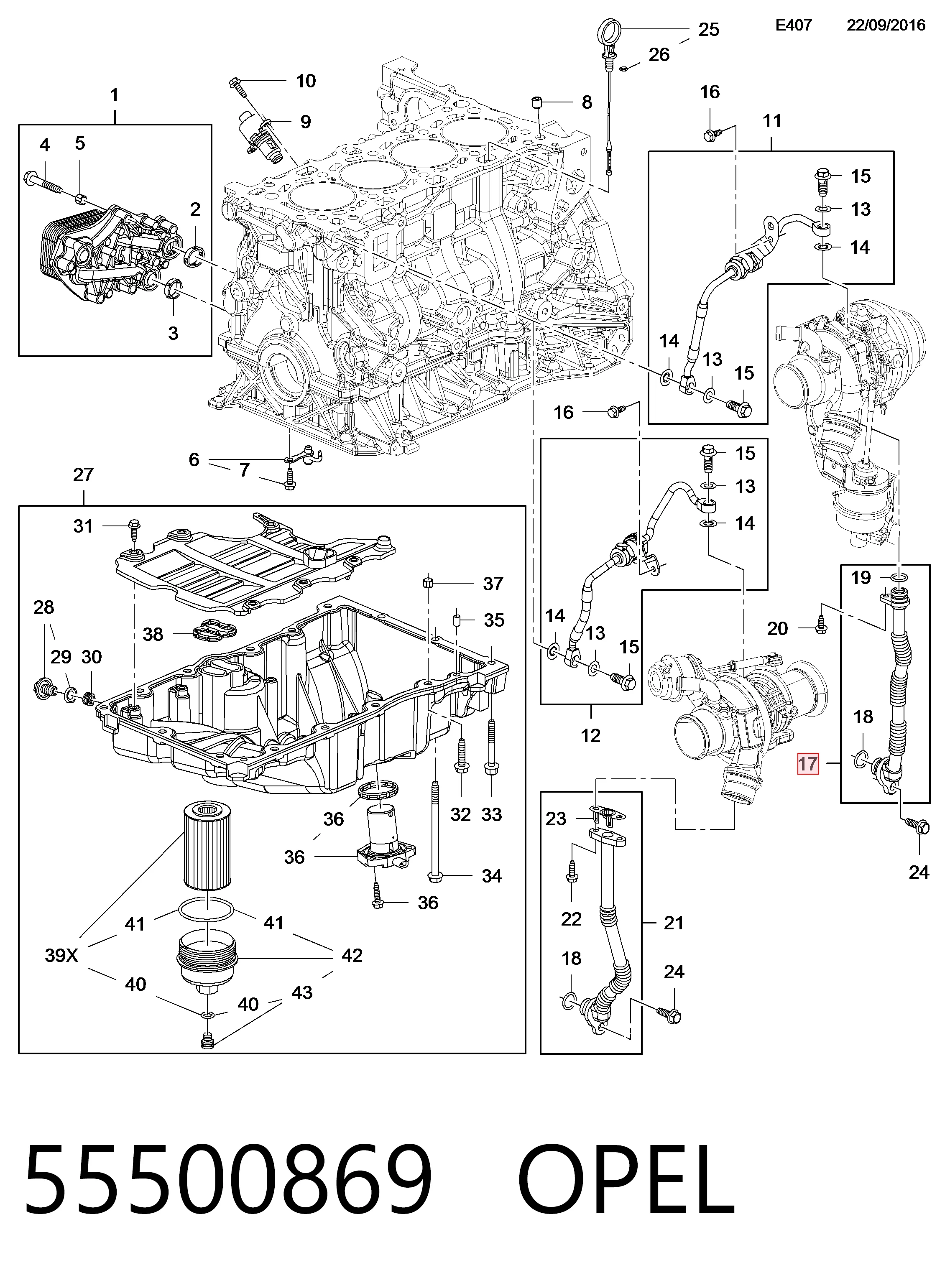 Трубка (шланг) отвода масла от турбины General Motors 55498956 цена, от 25.59 USD