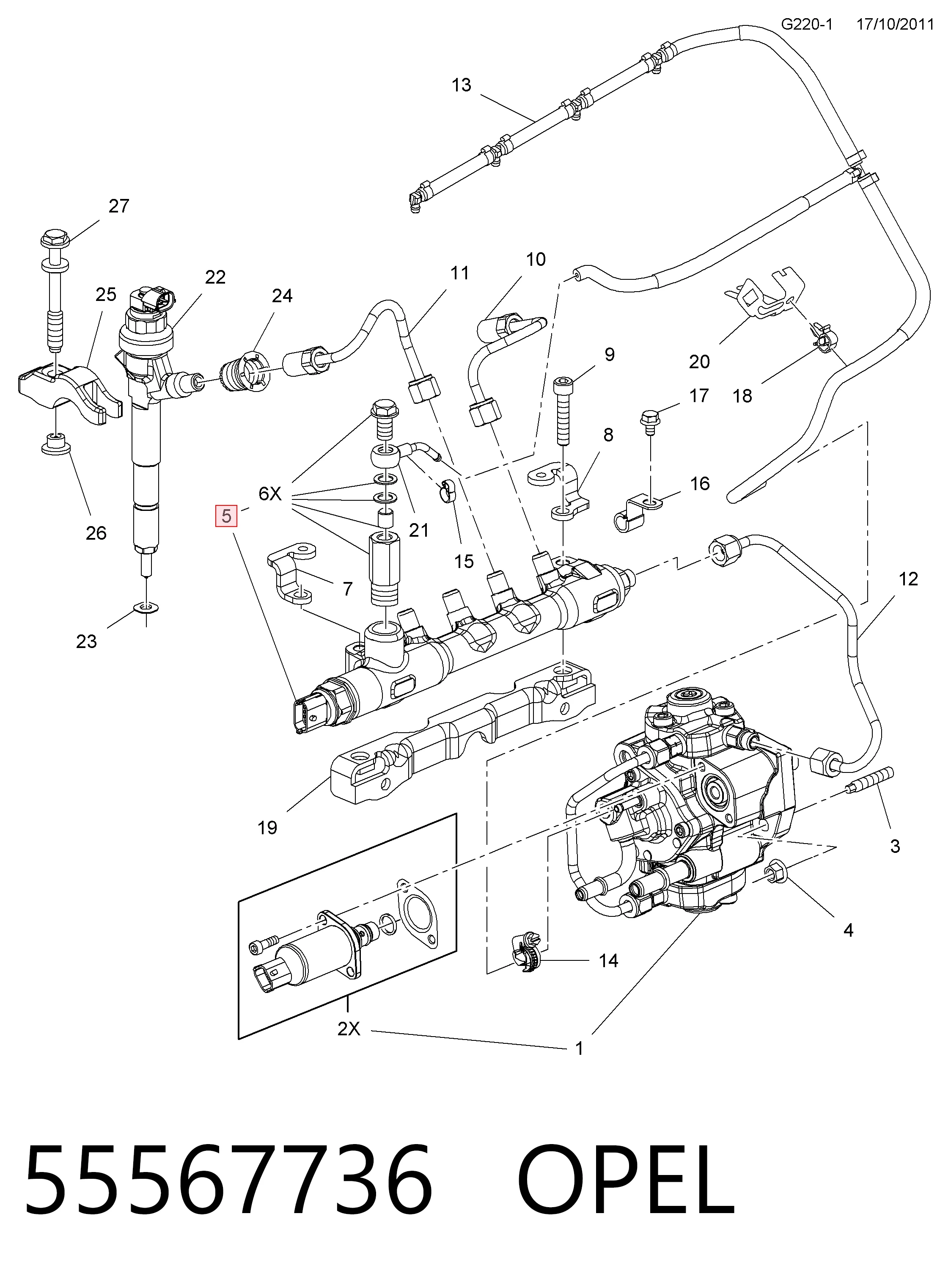 Манометры на Chevrolet Cruze  J300