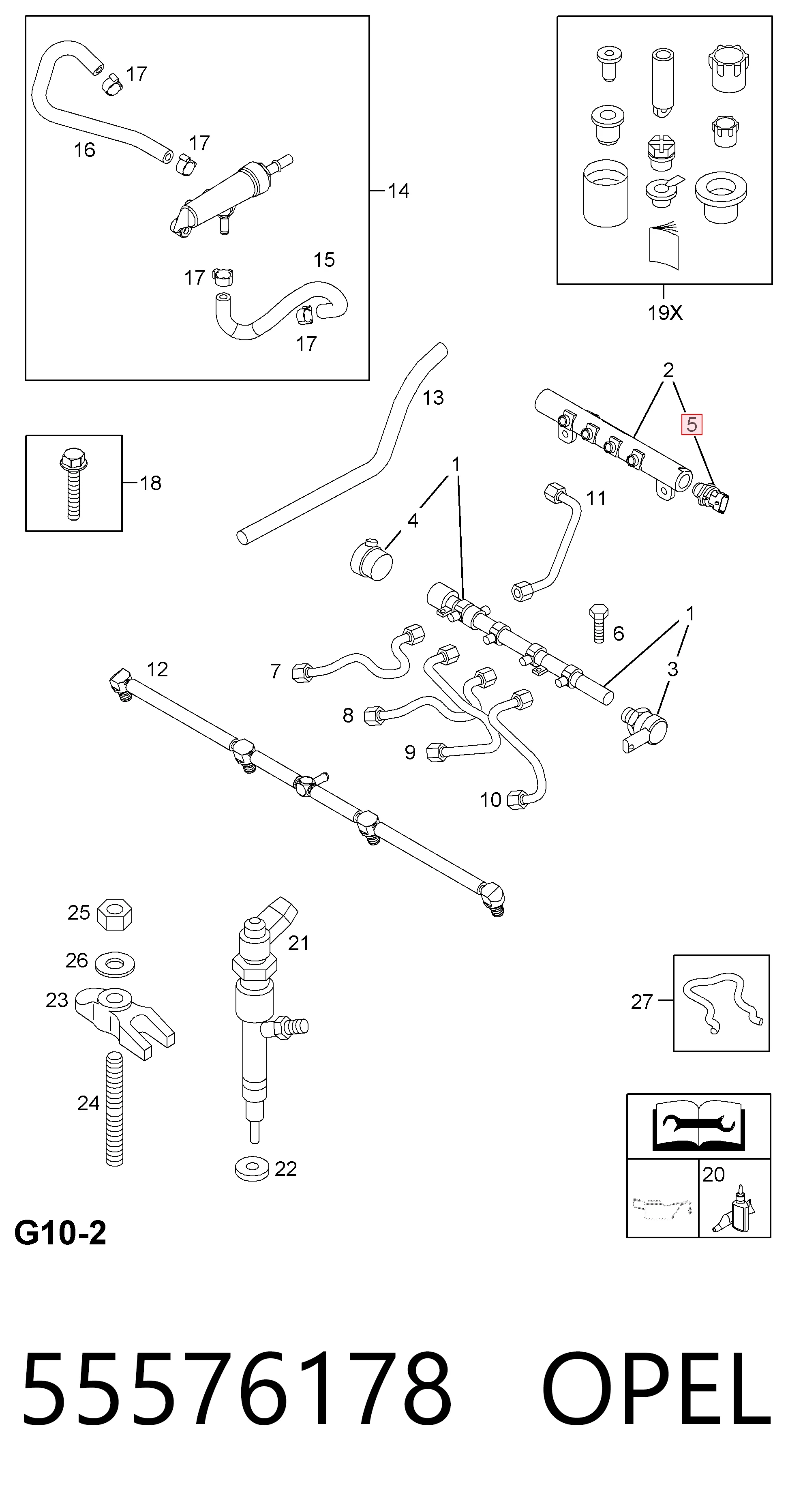 55576178 Opel Манометры