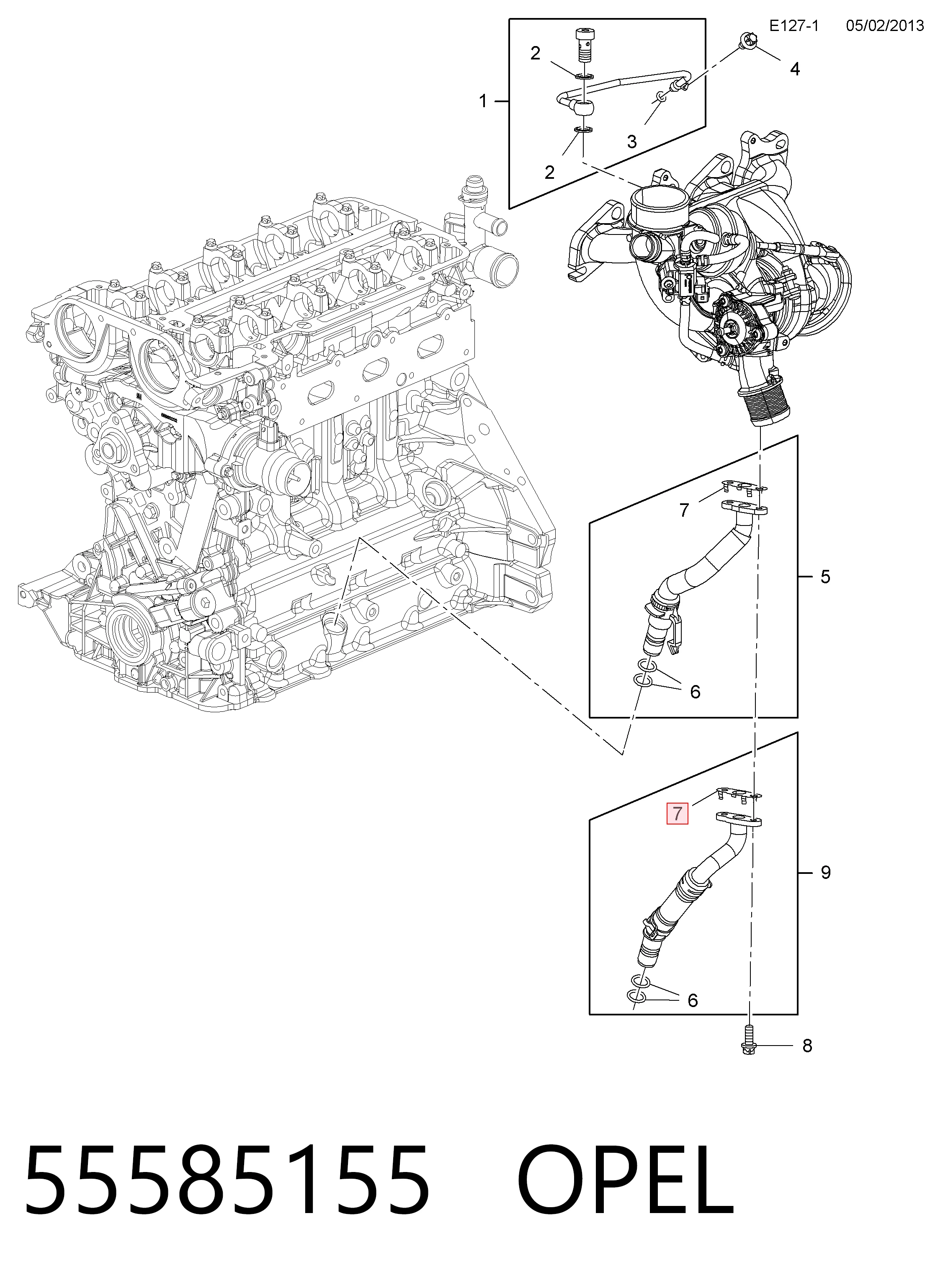 Прокладка шланга отвода масла от турбины General Motors 860372 цена, от 3.35 USD