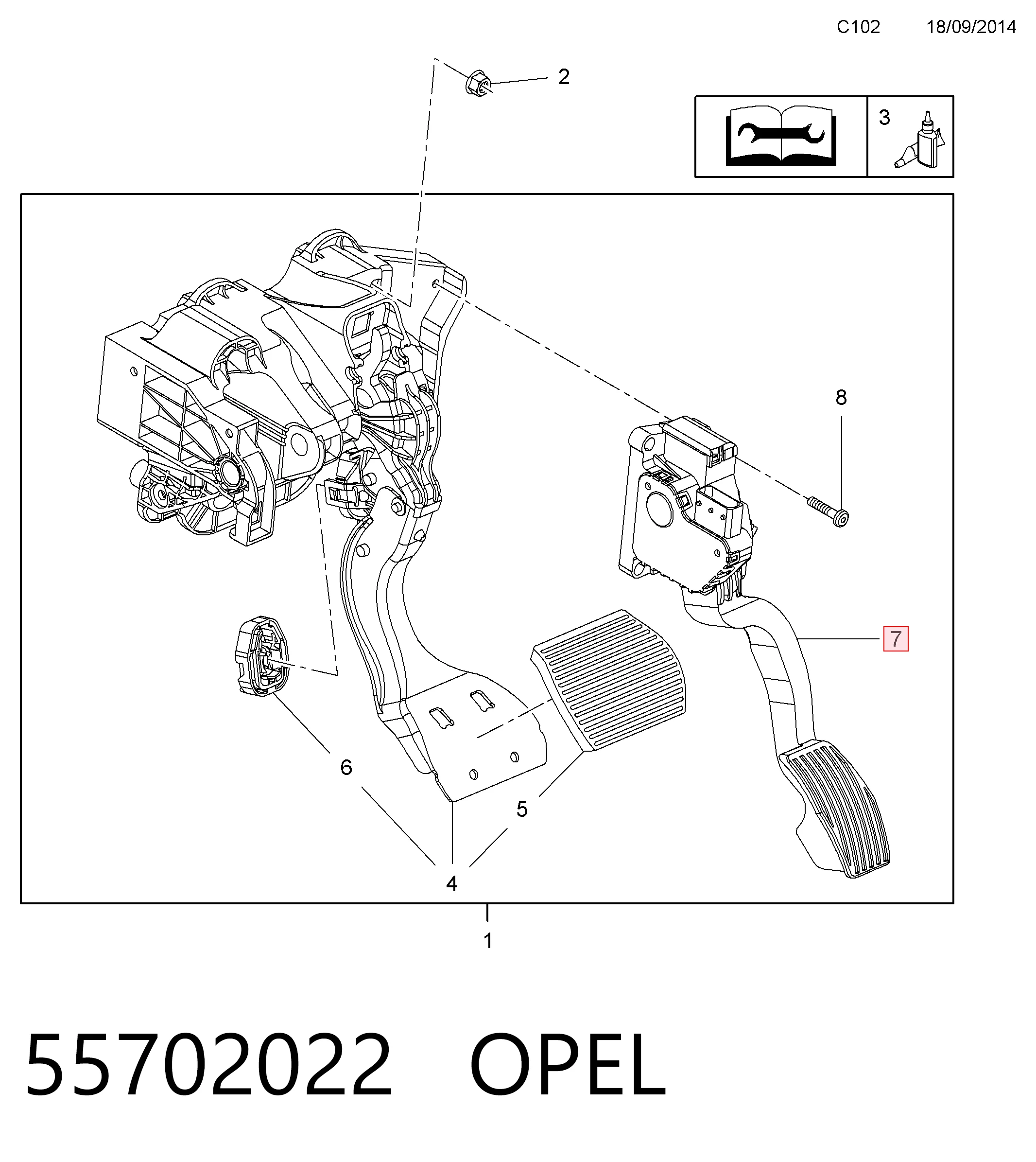 Педаль газа (акселератора) Peugeot/Citroen 39238342 цена, от 66.25 USD