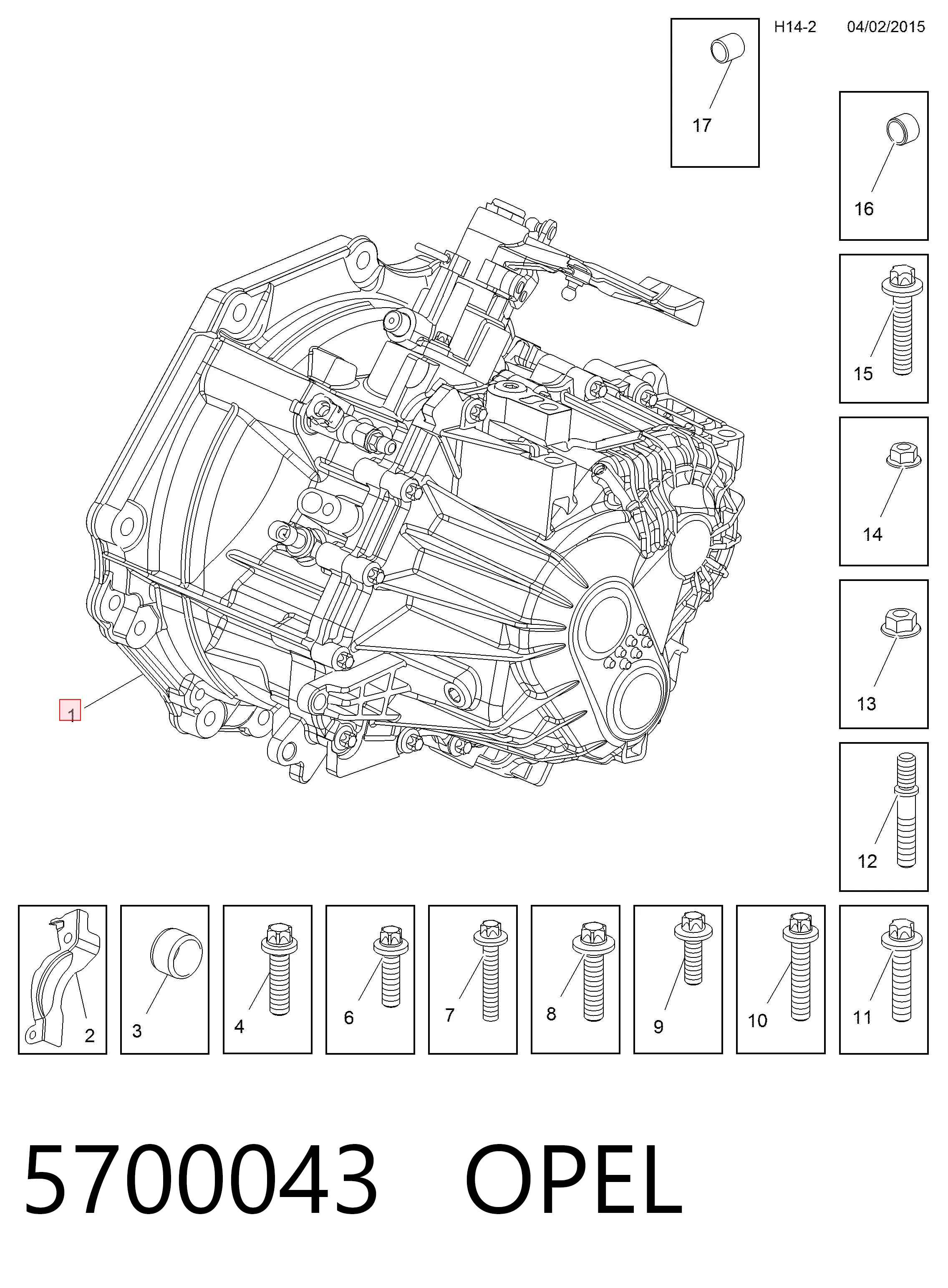 Коробка переключения передач Opel Astra H универсал (L35) (2004 - 2014) цена, от 253.39 USD