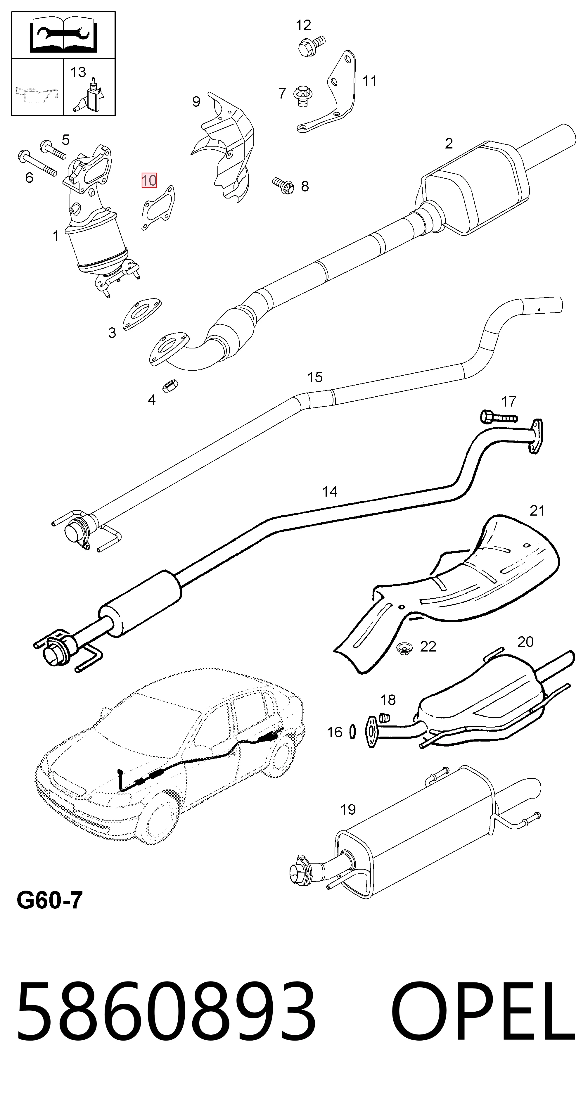 Прокладки выхлопной системы Fiat Panda II хэтчбек (169A) (2003 - 2013) цена, от 2.41 USD