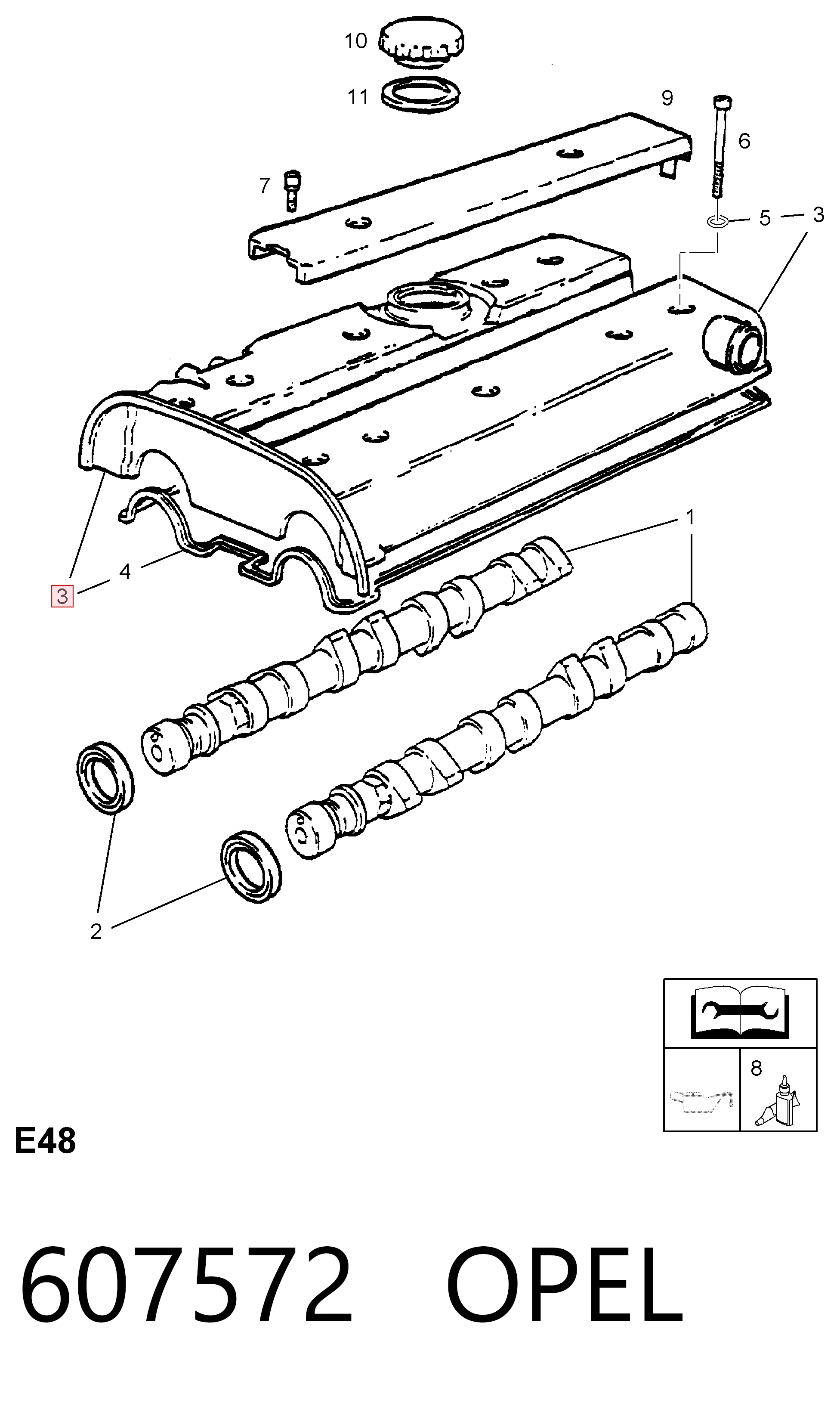 90501942 Peugeot/Citroen Крышка двигателя