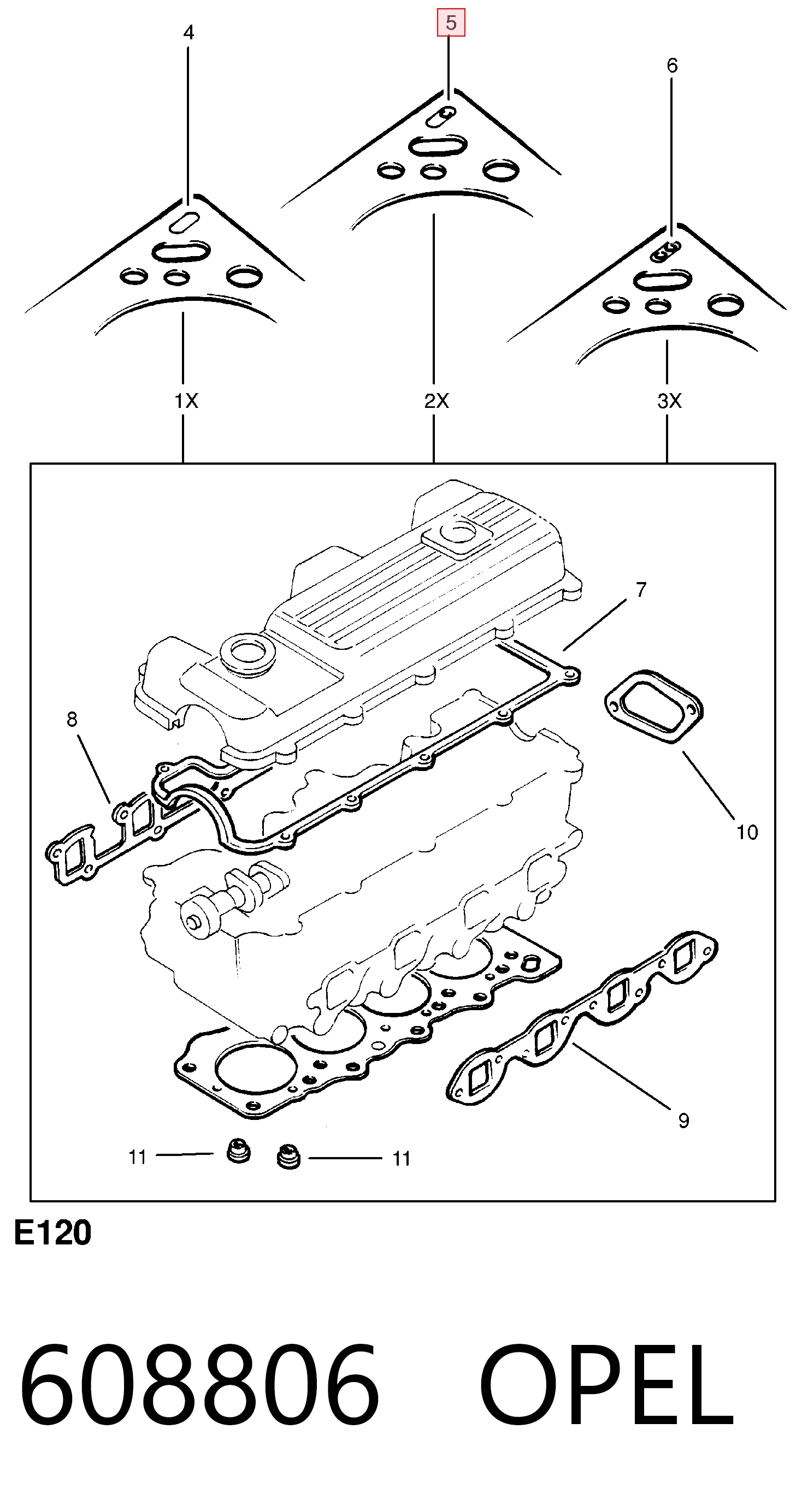 Купить 8970120050 Isuzu Прокладка ГБЦ