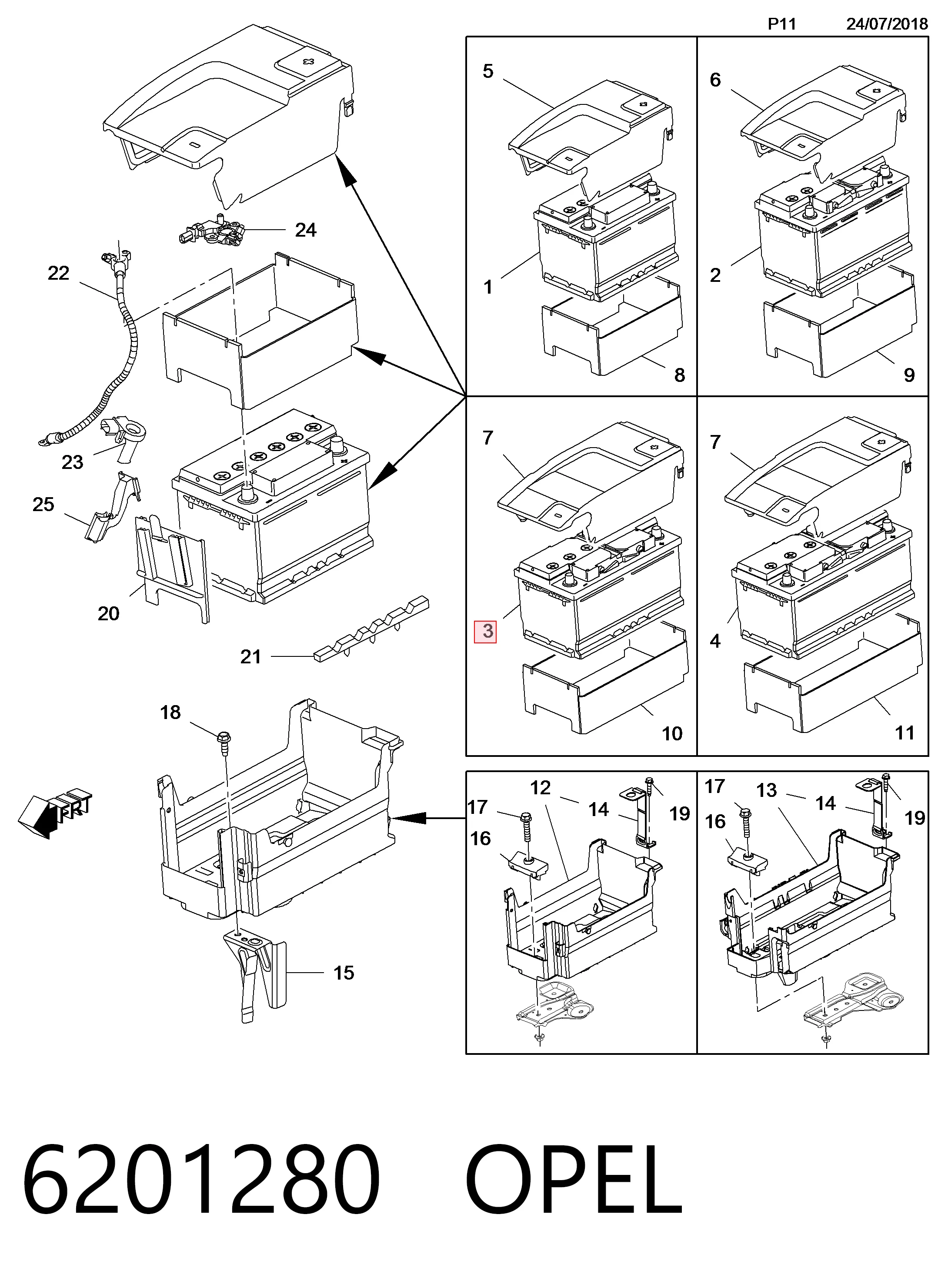 Аккумулятор 244100002R Renault (RVI)