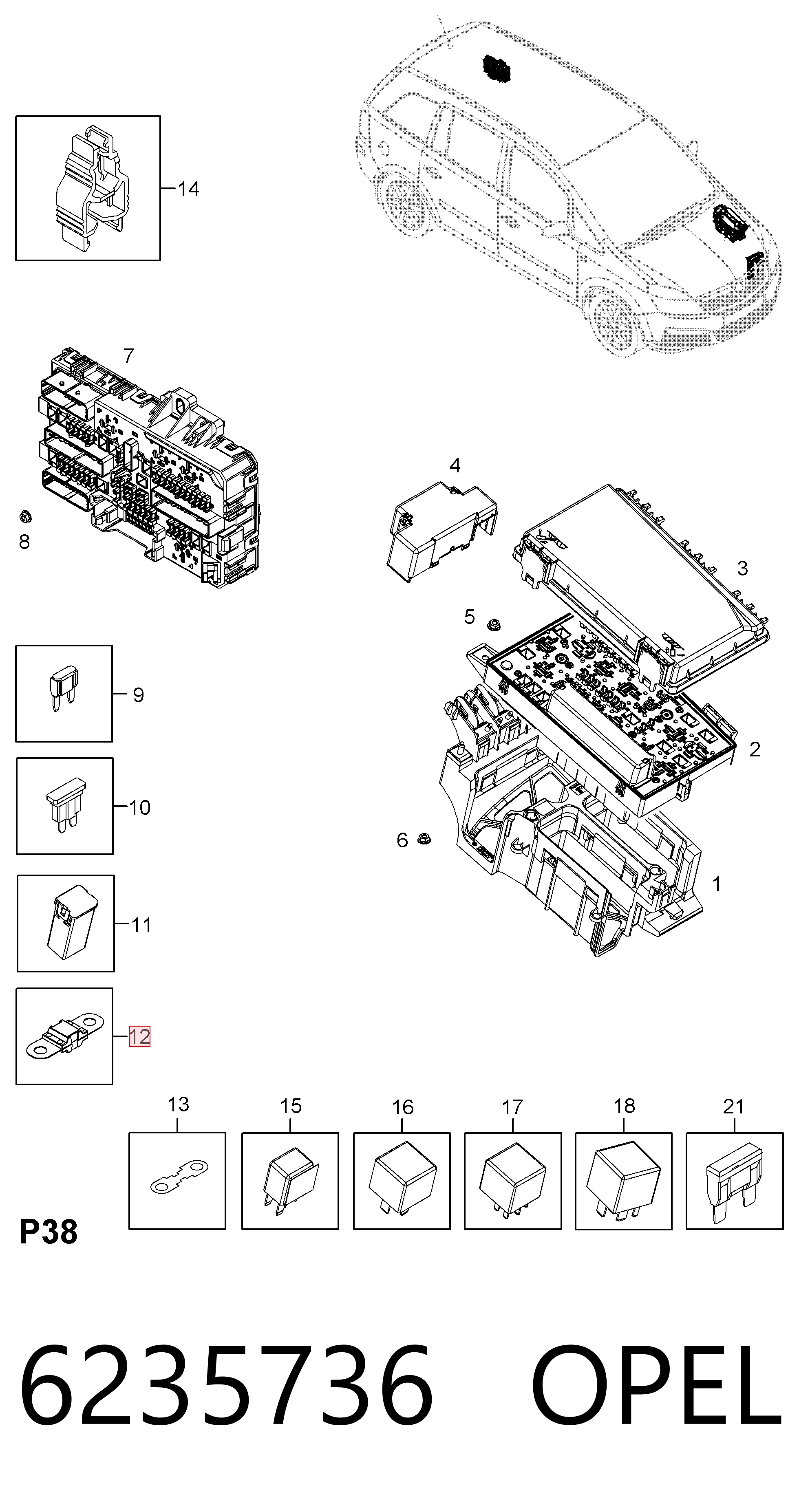 Предохранители (электрических цепей) Case 84320118 цена, от 2.34 USD