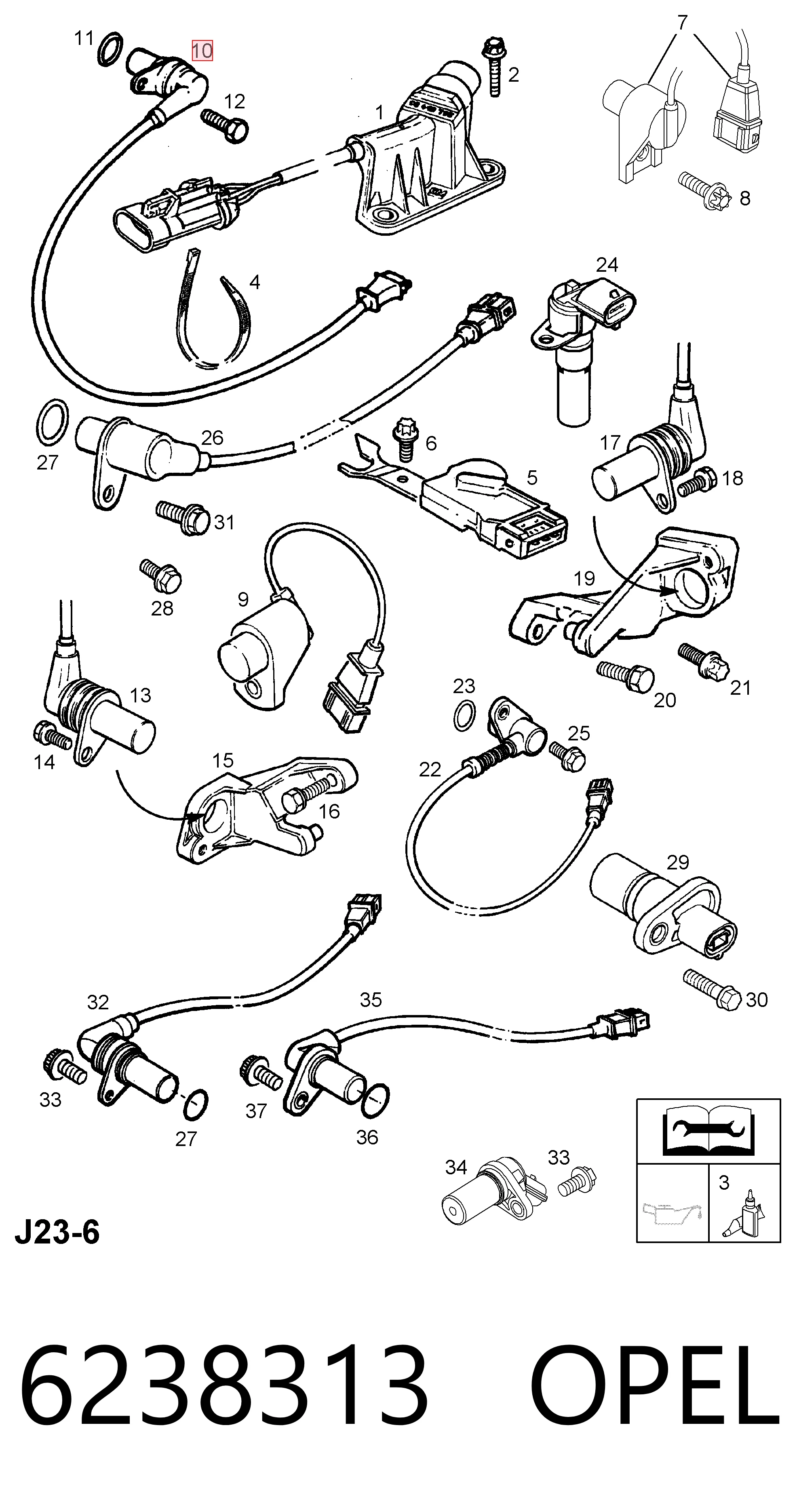 6238313 Opel ДПКВ