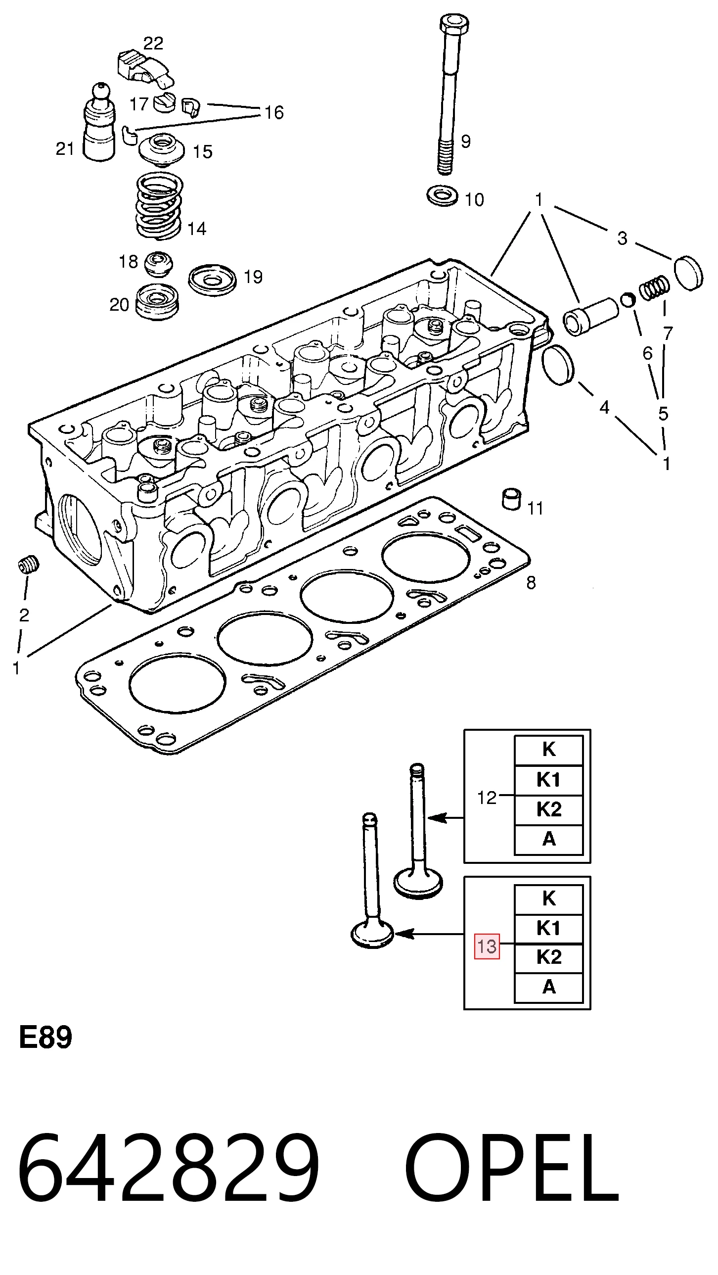 Клапан выпускной Isuzu 8903237570