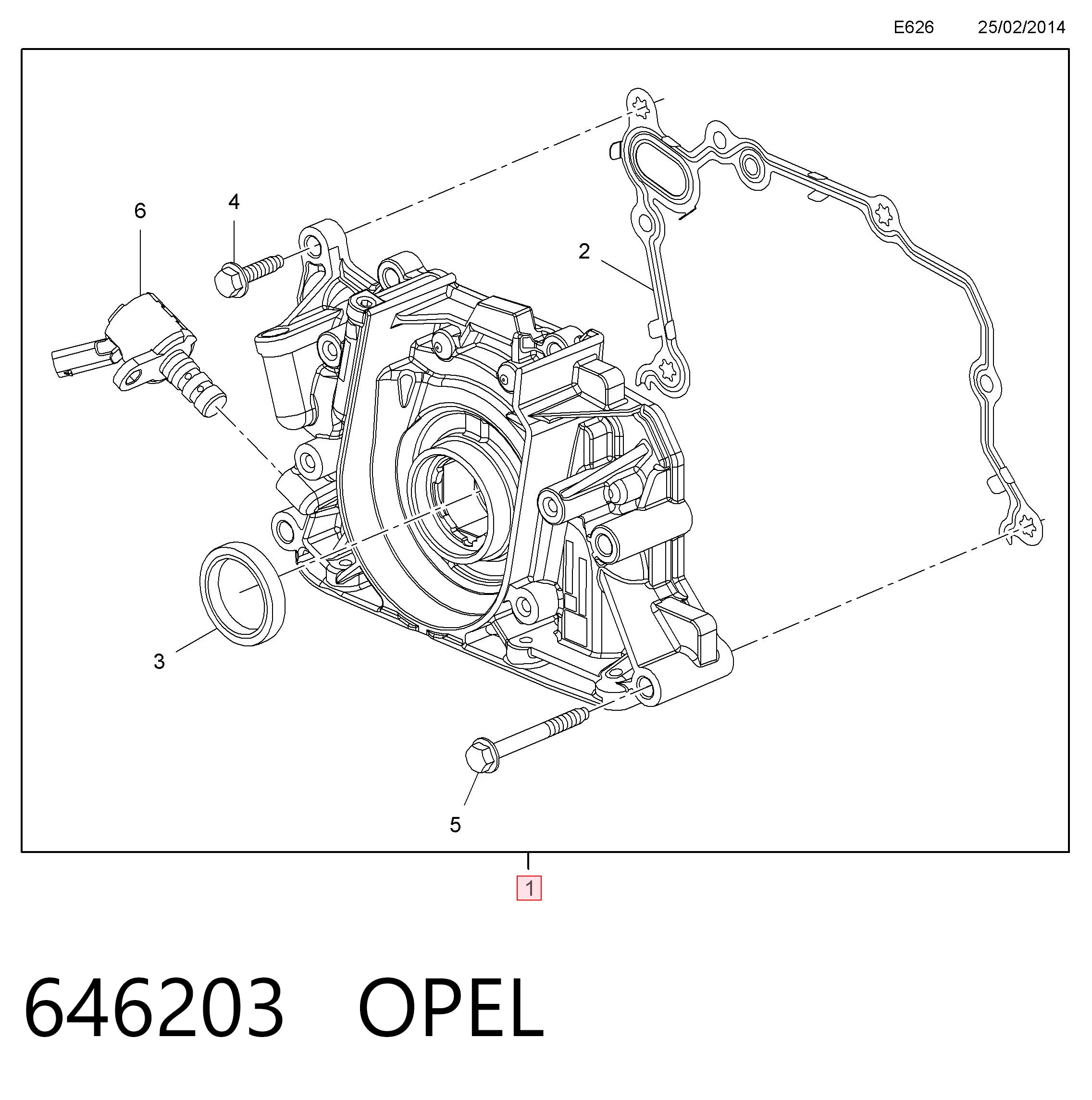Масляный насос 55487572 General Motors