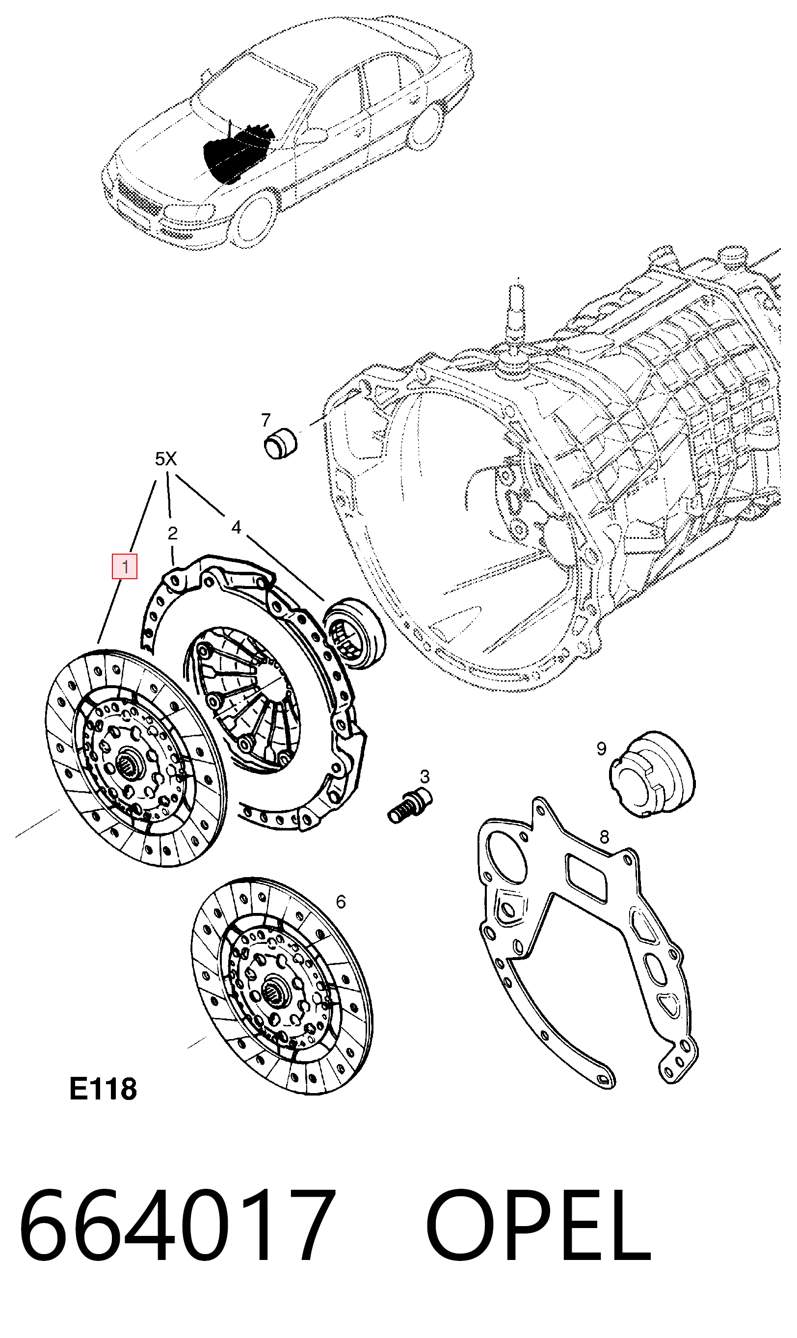 Диск сцепления 1864600209 Sachs
