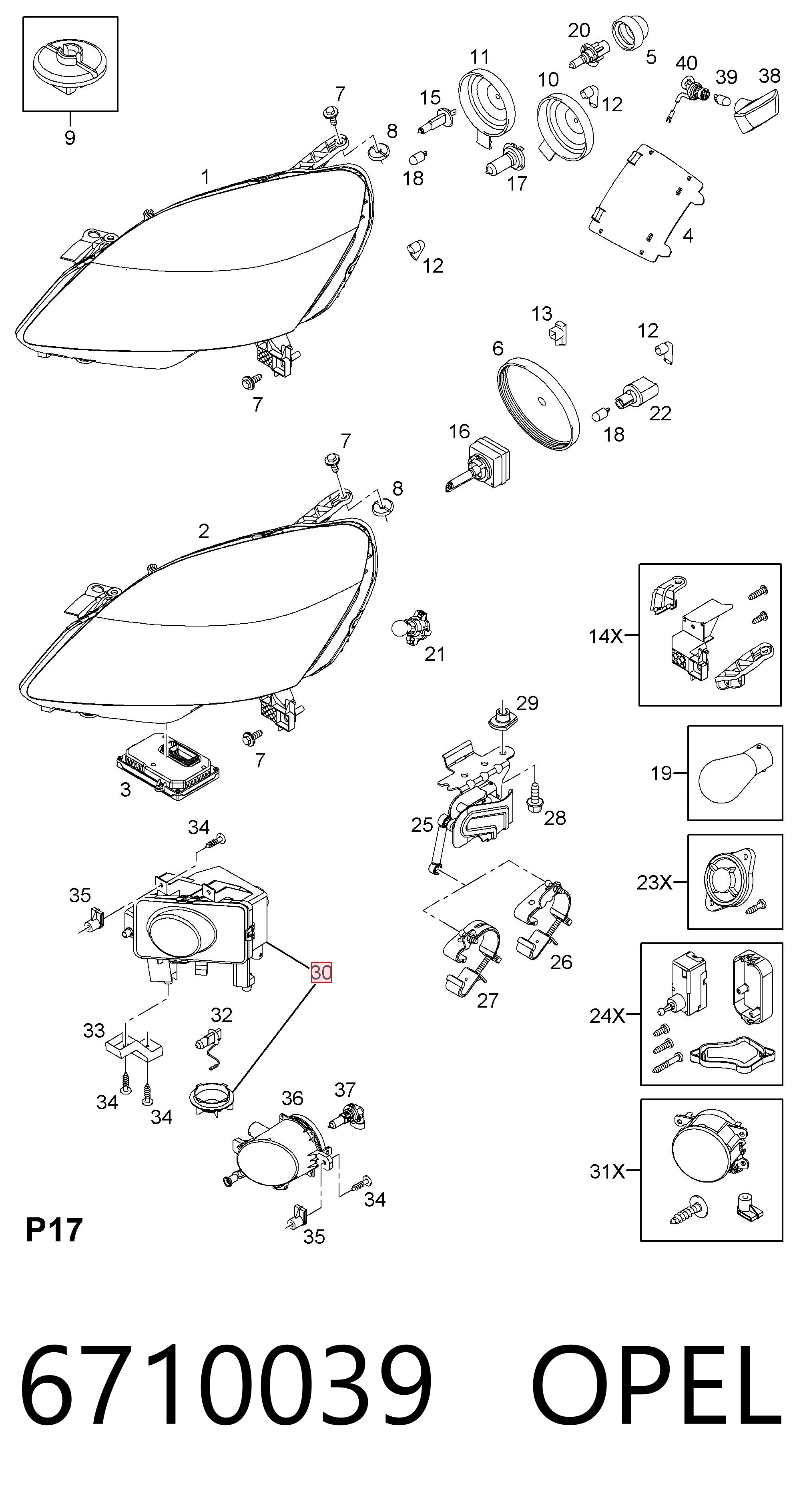 Фара противотуманная левая FP5206H1T TYC