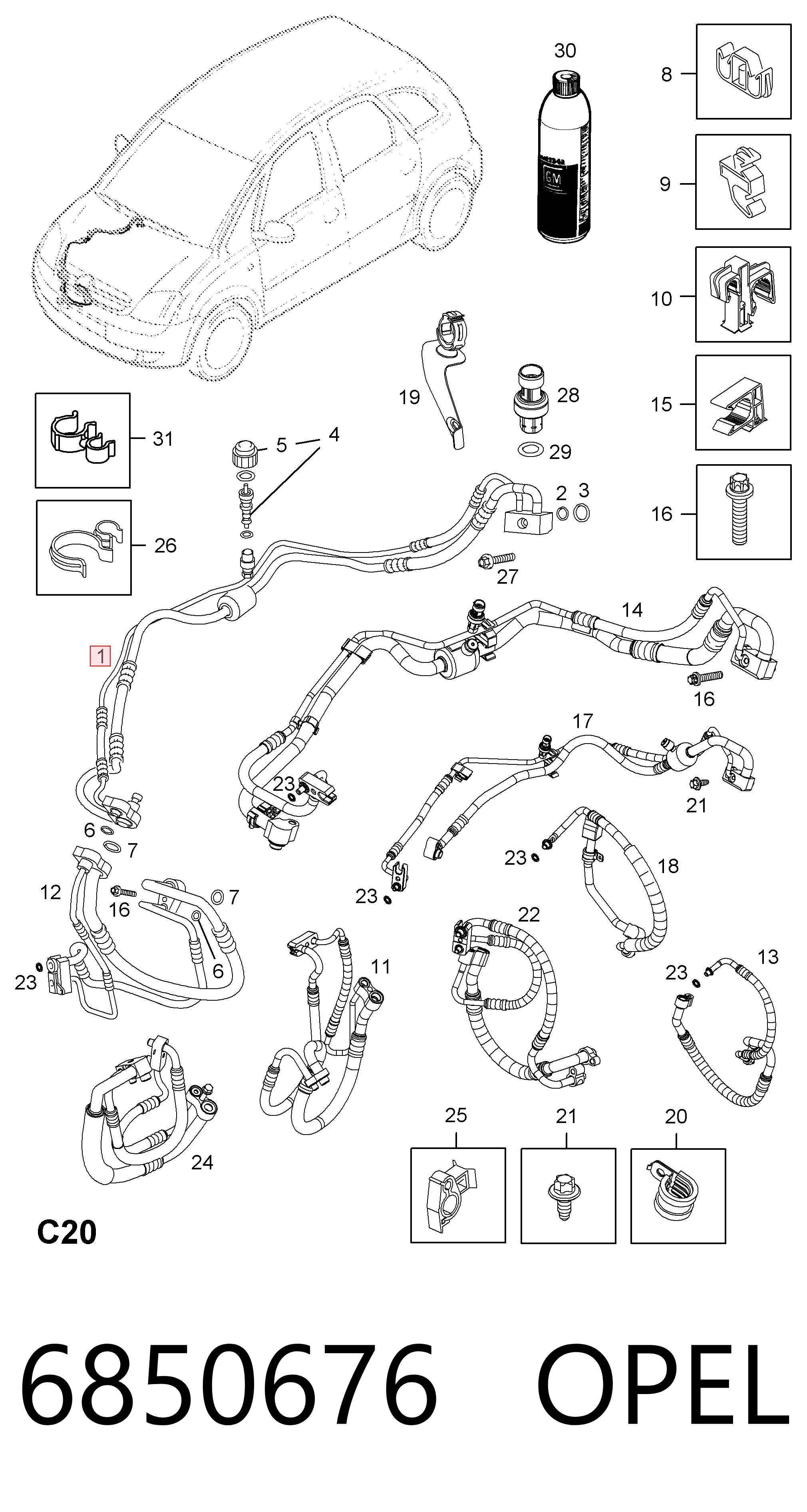 6850676 Opel