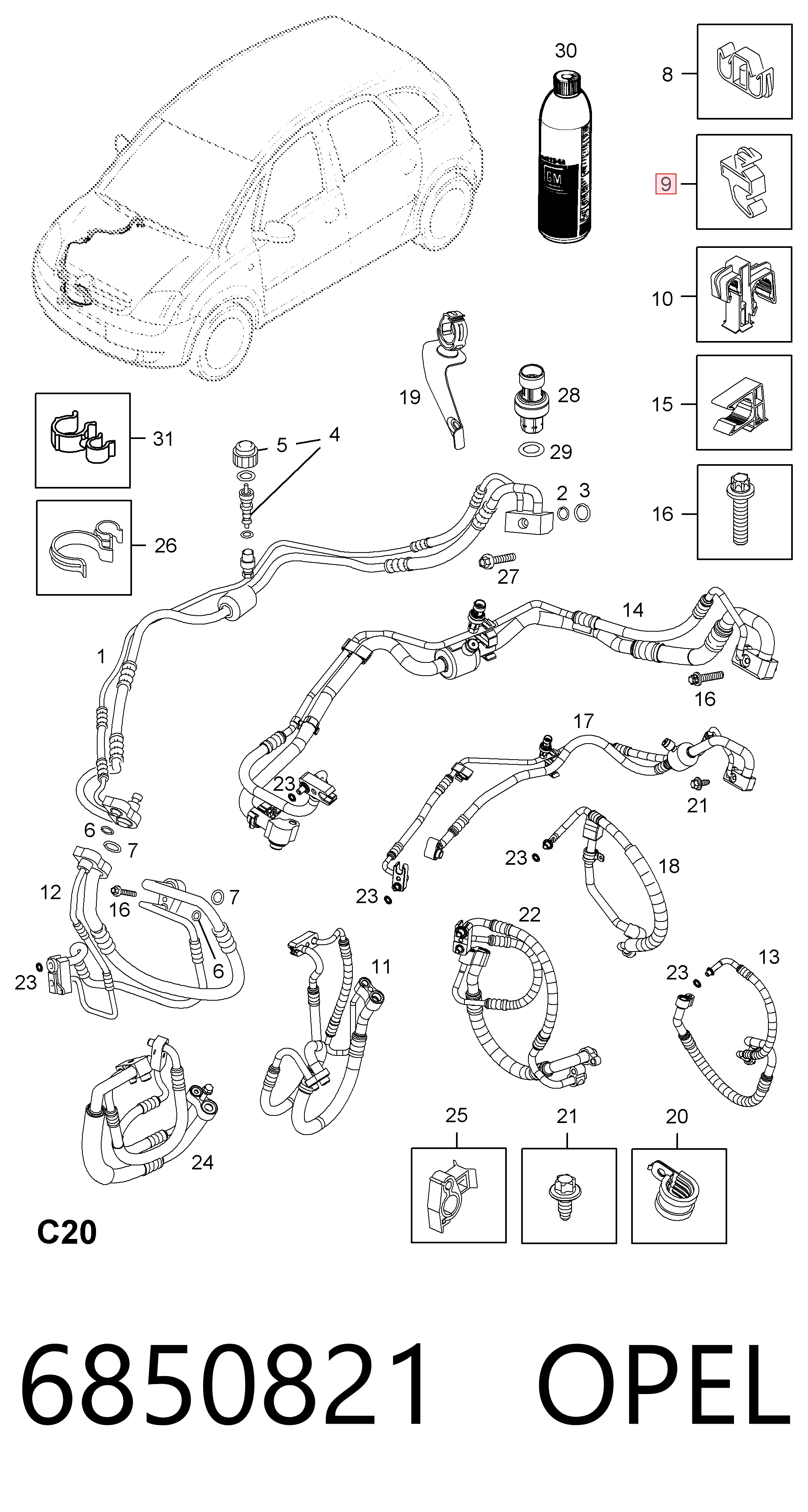 6850821 Opel