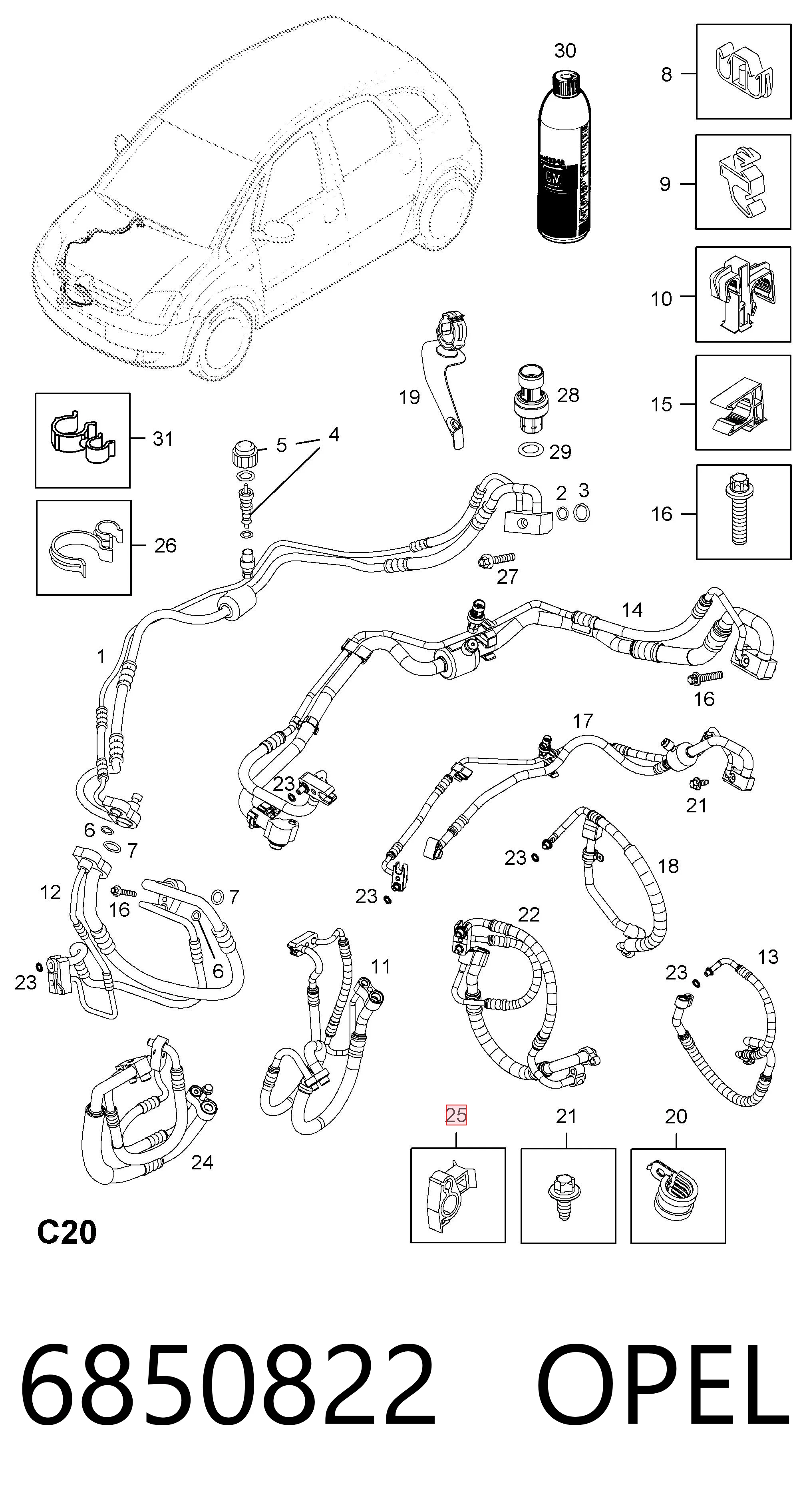 6850822 Opel