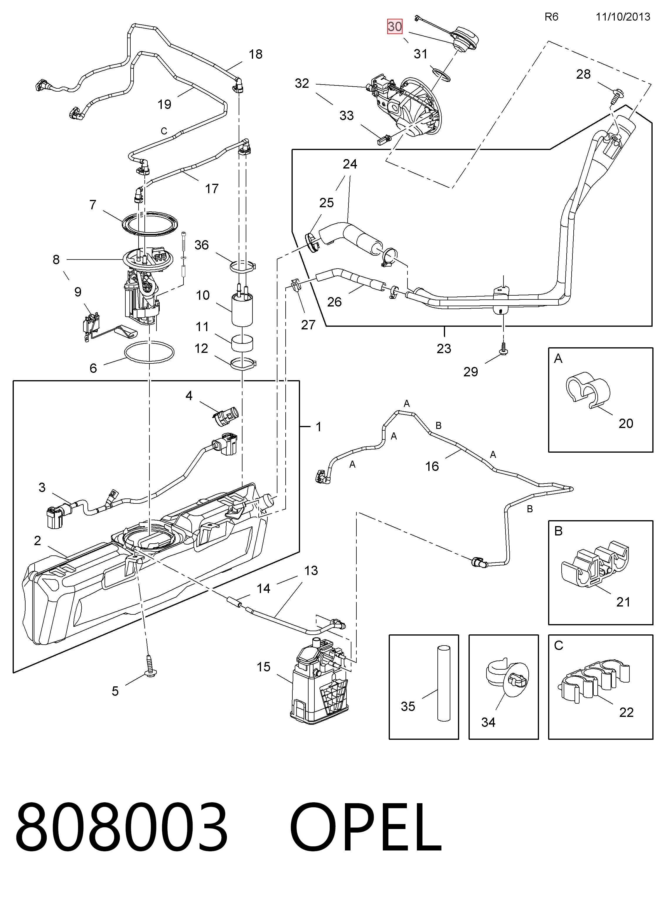 Купить 808003 General Motors Крышка бензобака