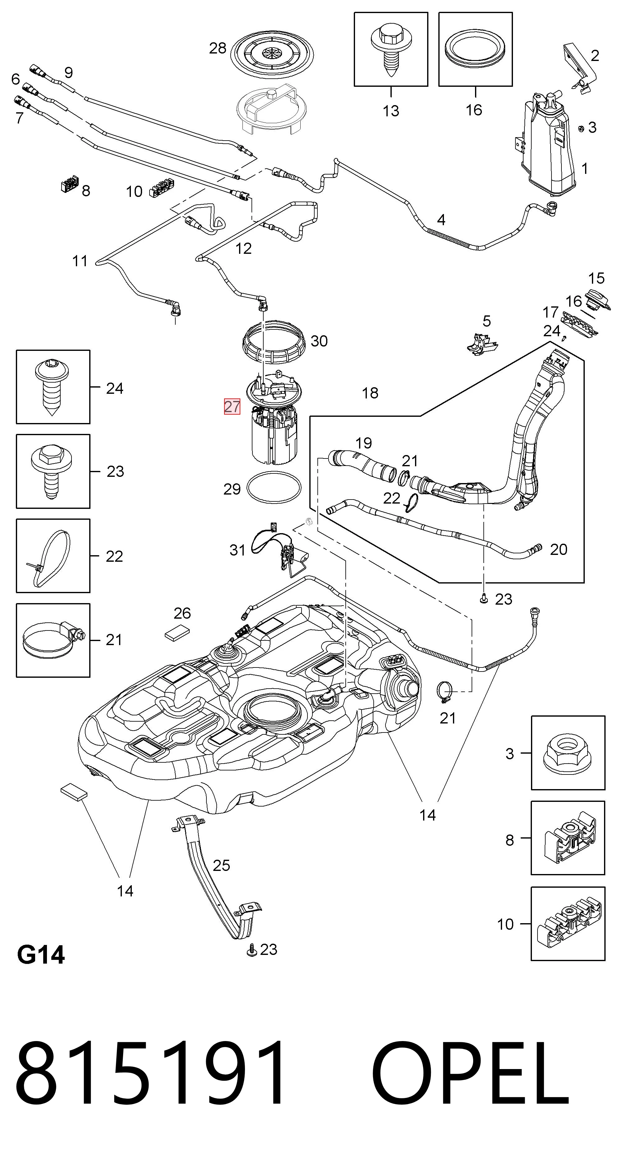 Топливный насос Magneti Marelli MAM00137M