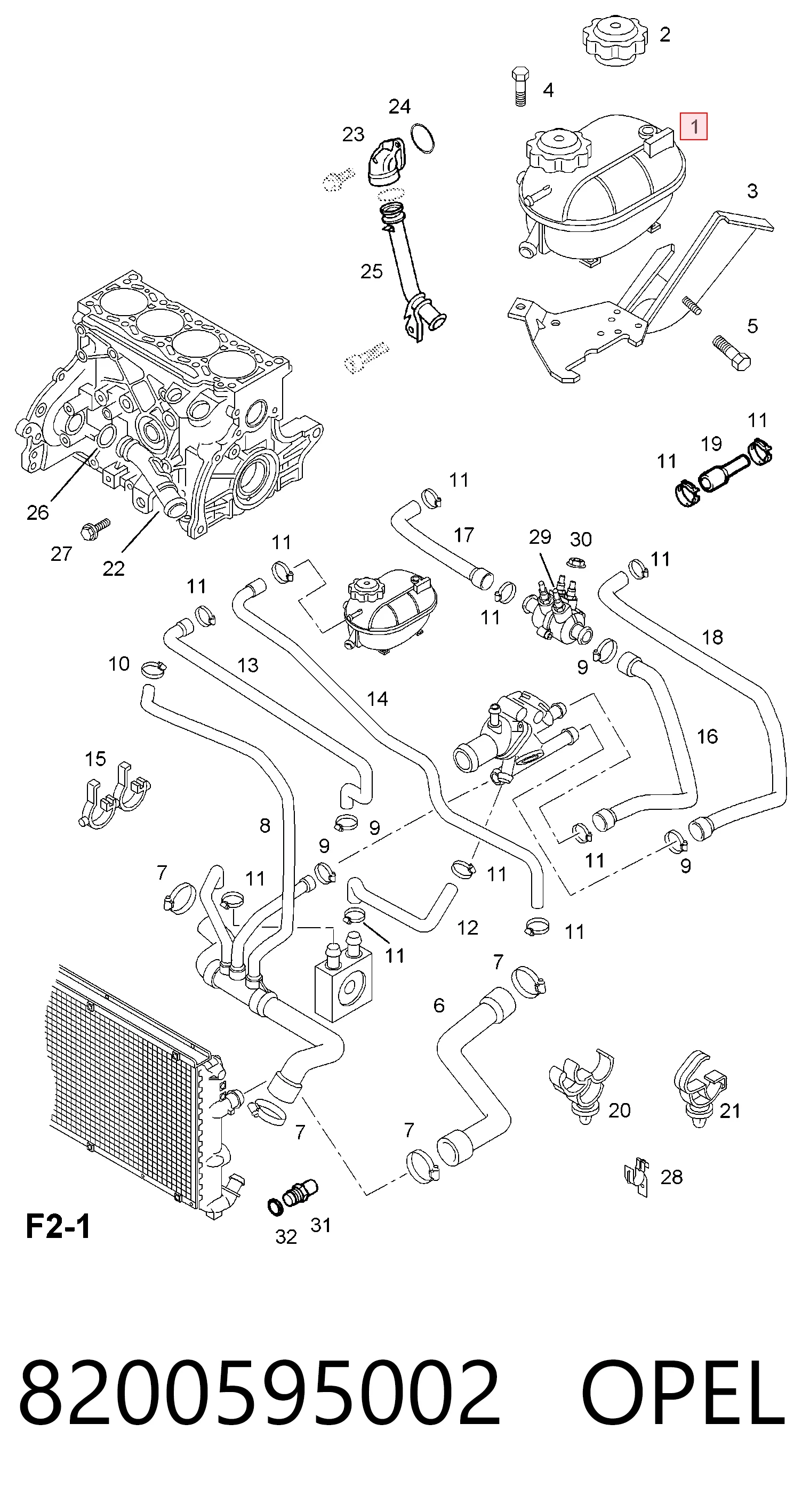 Бачок системы охлаждения двигателя расширительный General Motors 4501265 цена, от 17.08 USD