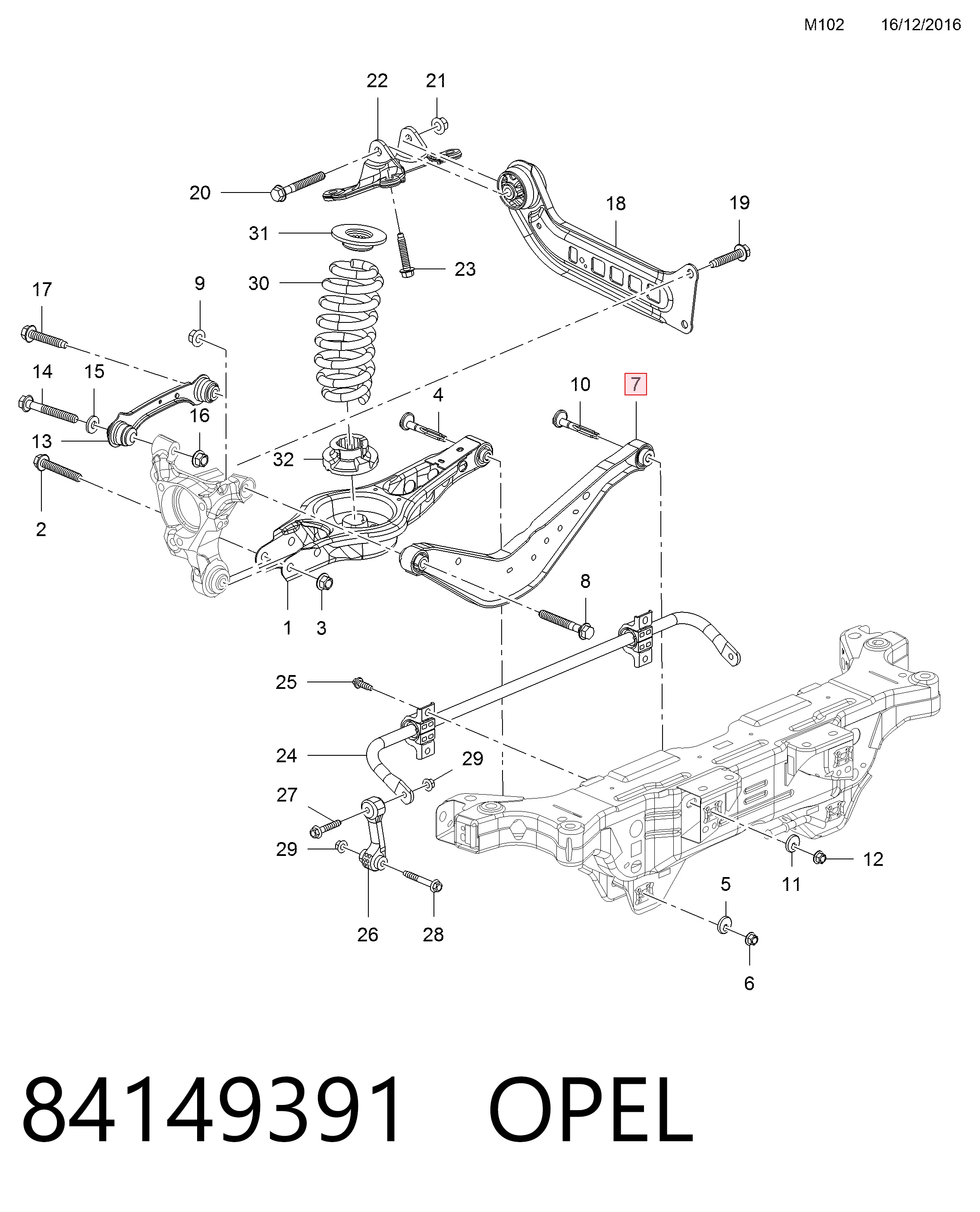 Балансир подвески задний левый Peugeot/Citroen 84149391 цена, от 41.22 USD