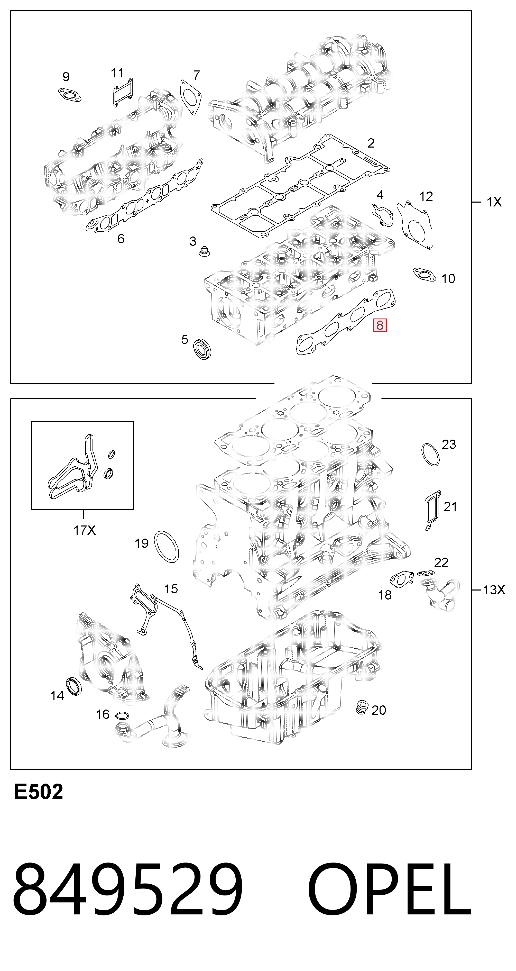 Прокладка коллектора выпуск на Alfa Romeo 146  930
