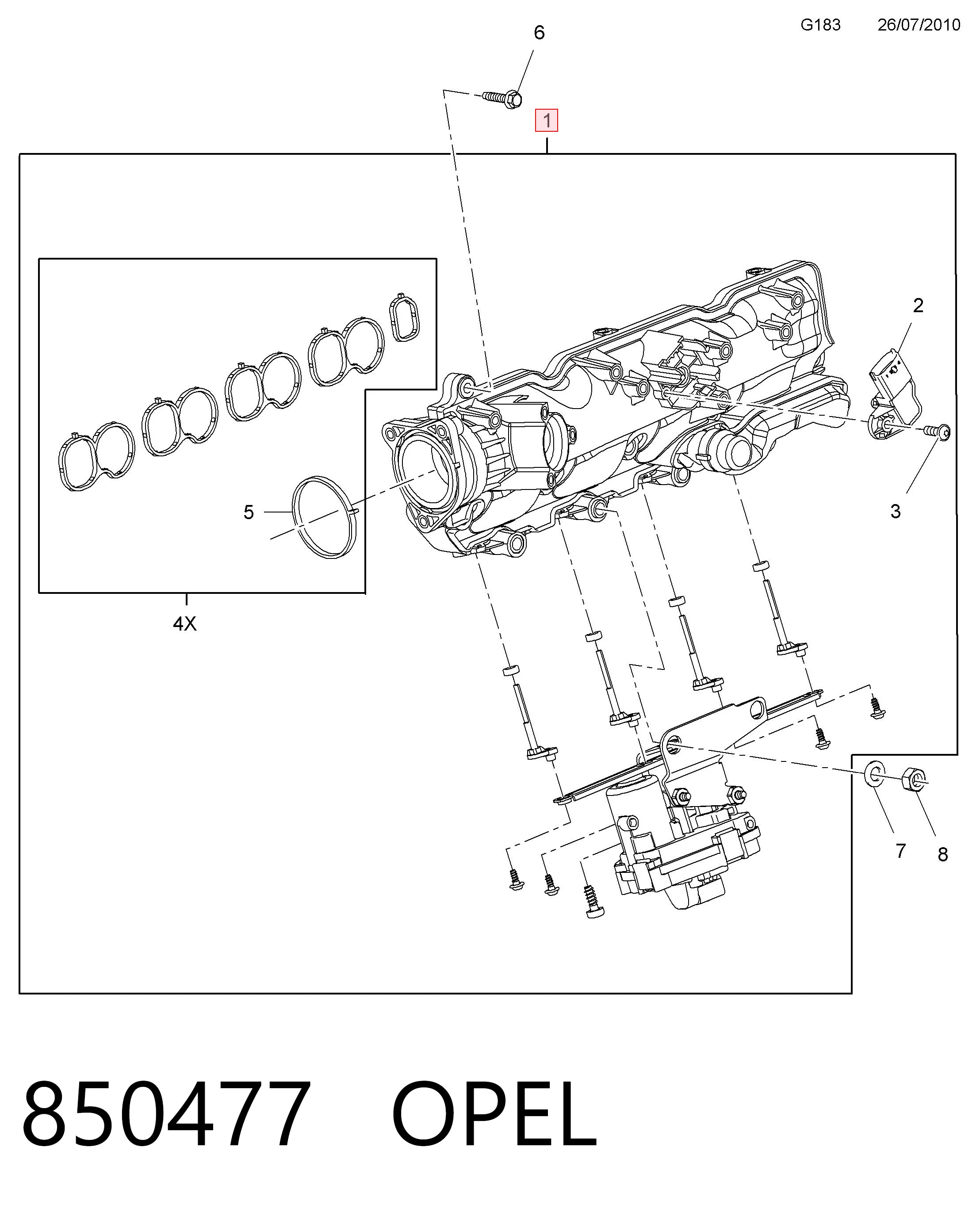 CAD259 Magneti Marelli Коллектор впускной