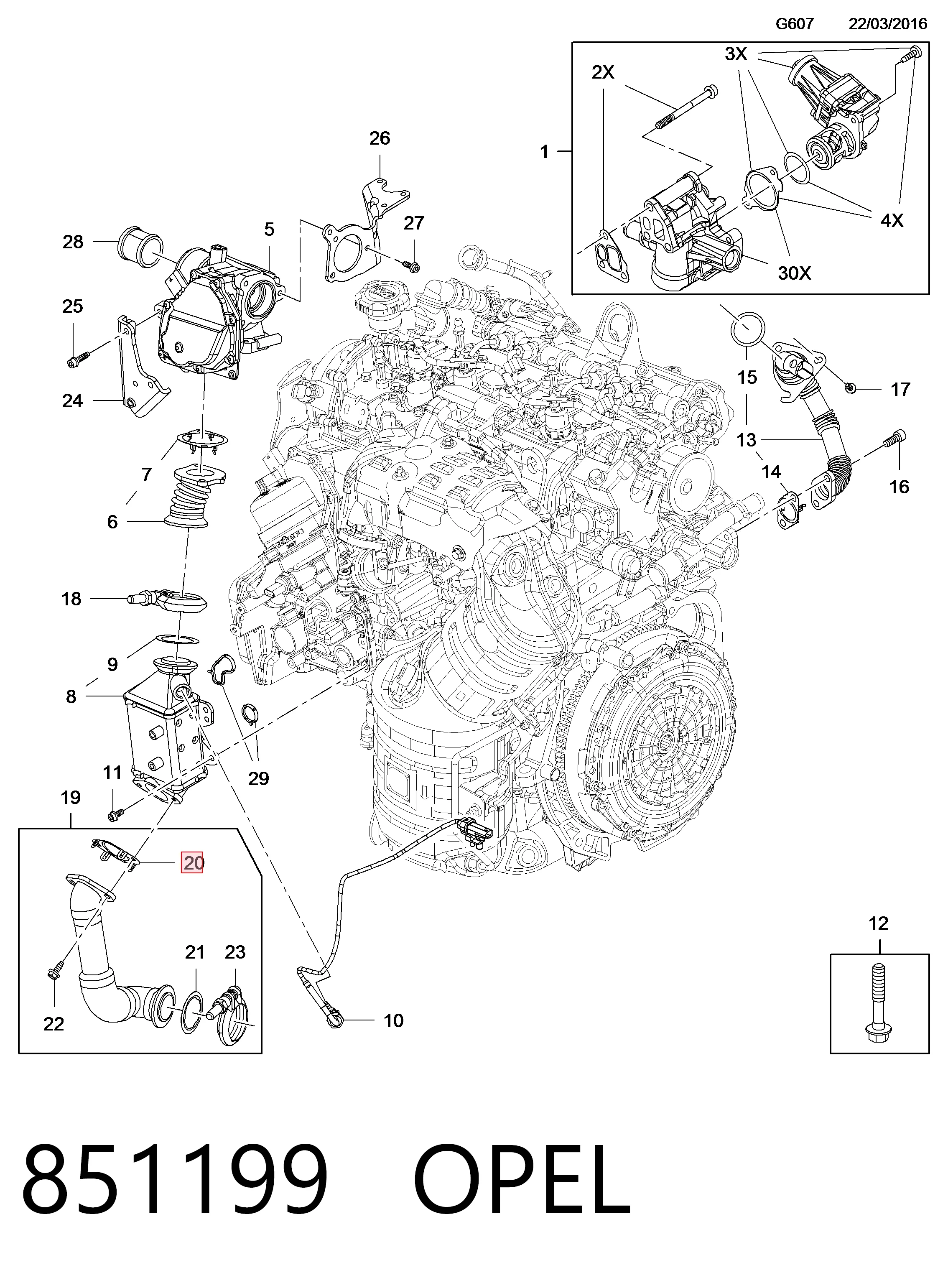 68317264AA Chrysler Прокладка EGR клапана рециркуляции