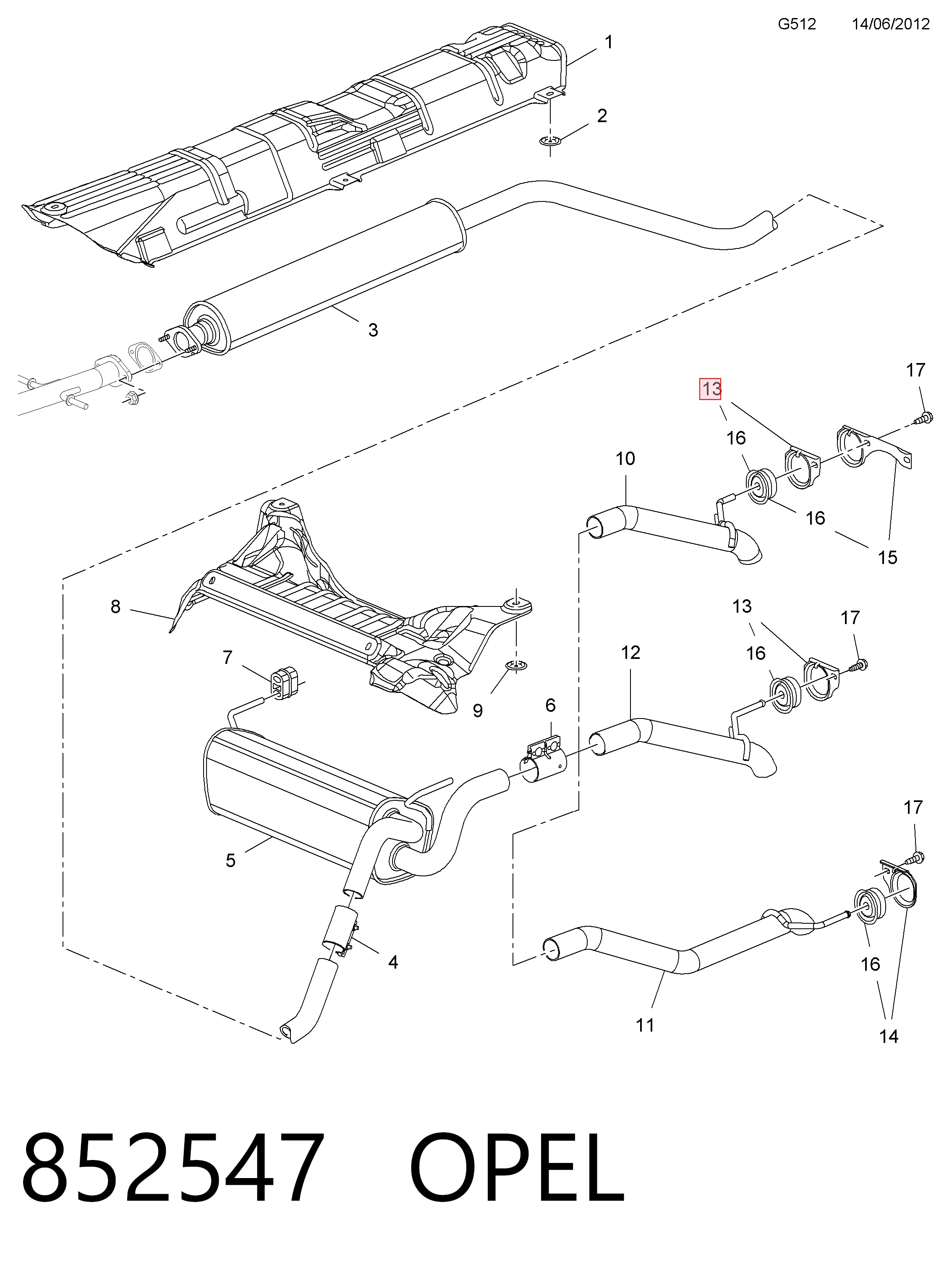 Купить 13264350 Opel 