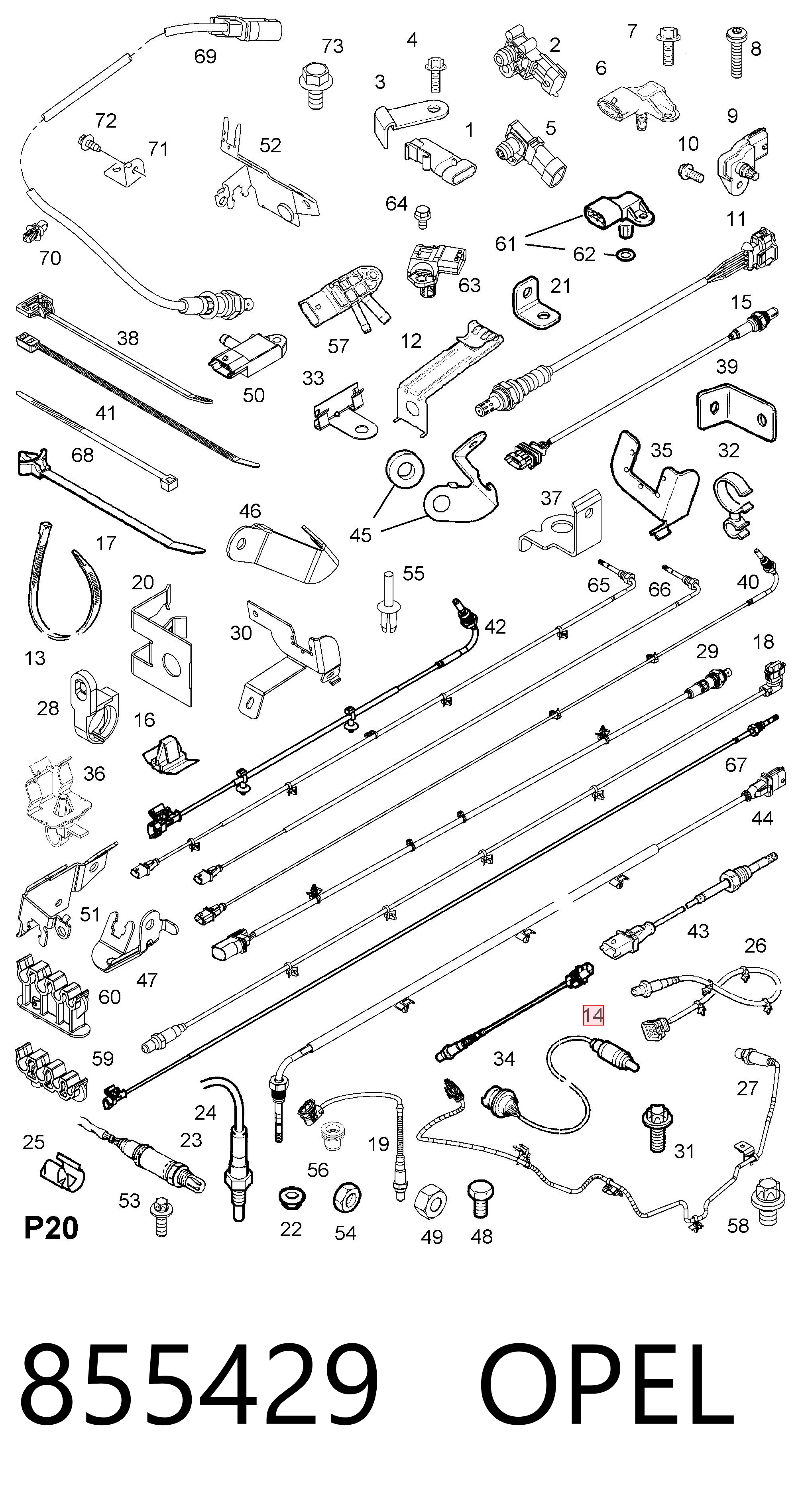Лямбда зонд после катализатора Magneti Marelli OSM015