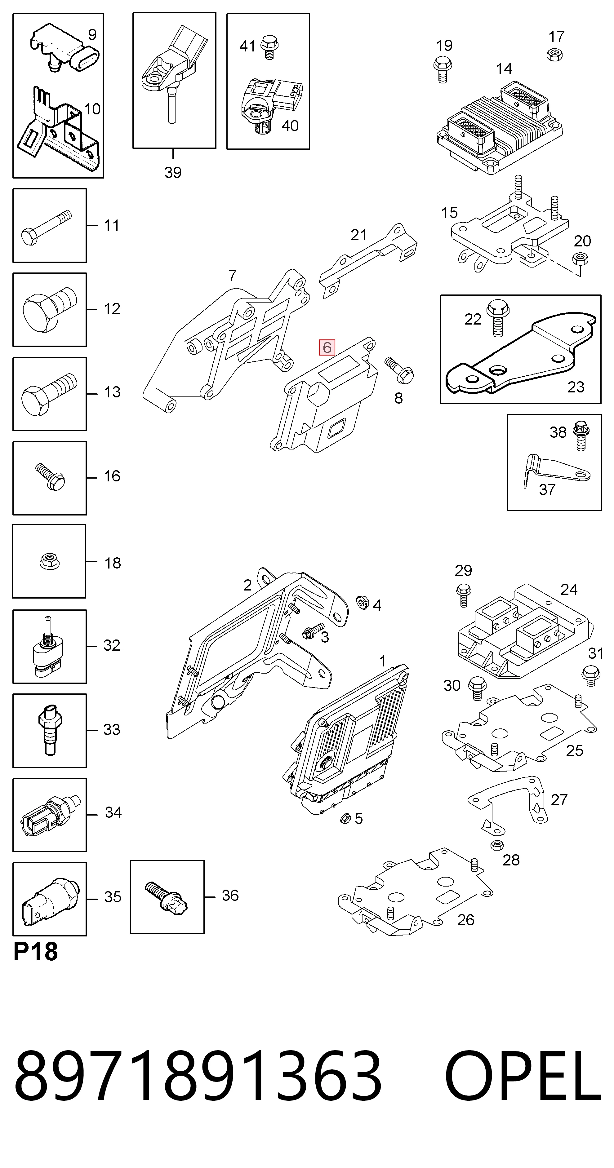 Купить 97189136 Peugeot/Citroen Модуль управления топливного насоса