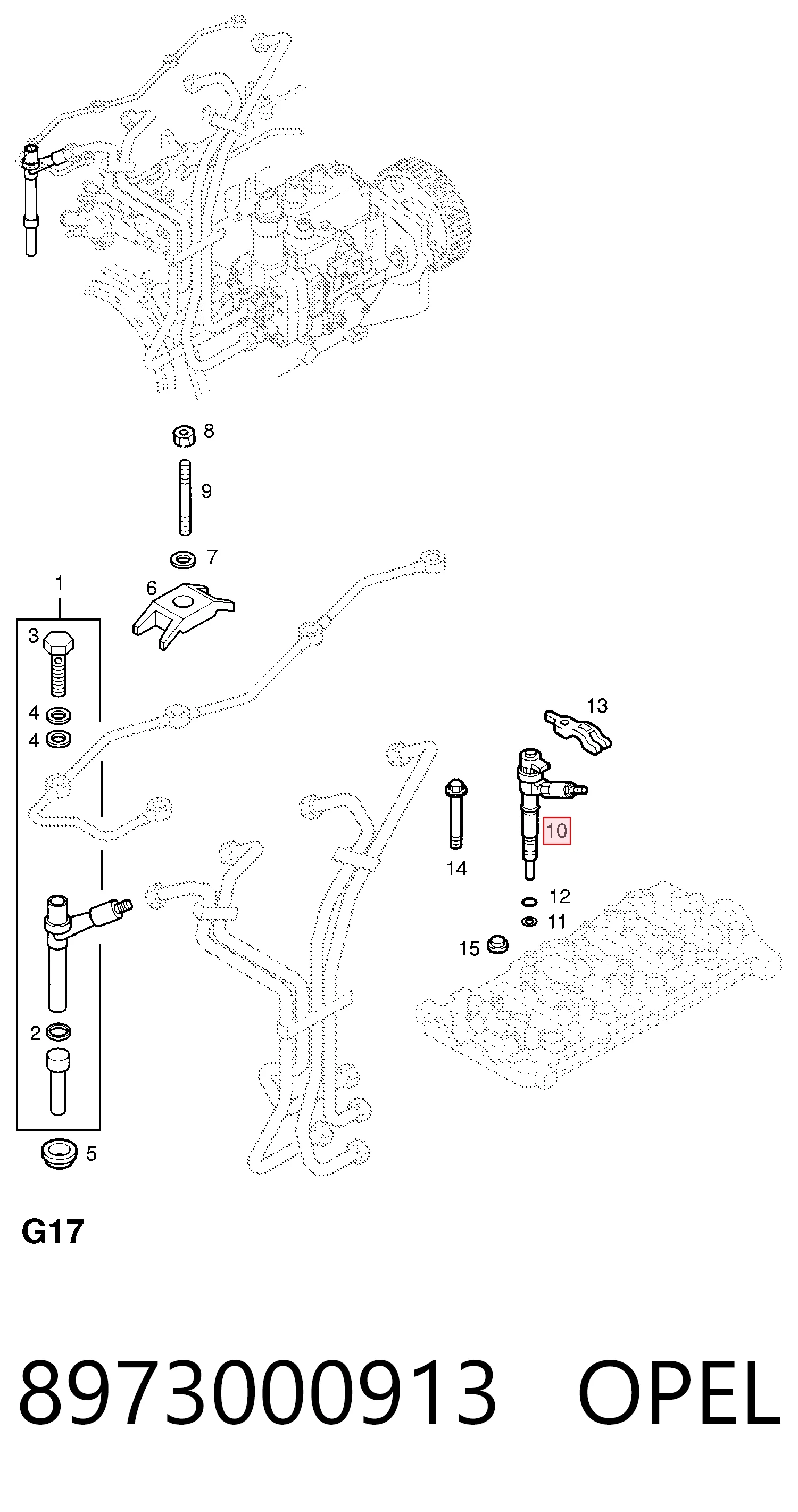 Купить 986435082 Bosch Клапанная форсунка