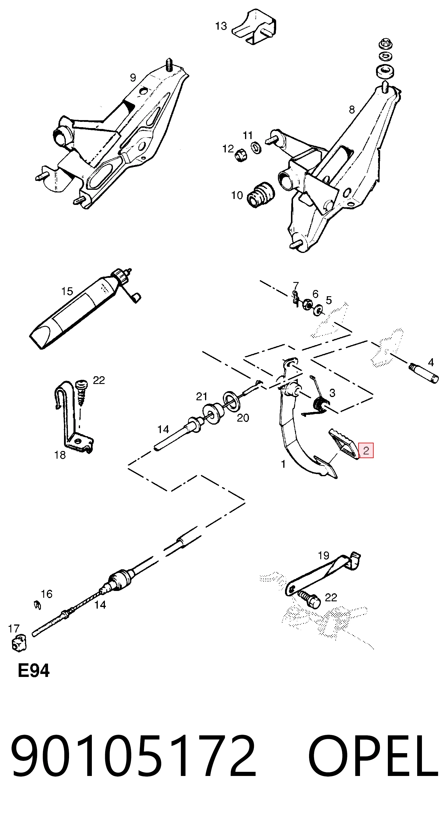 Накладка педали сцепления Formpart/Otoform 2069001S
