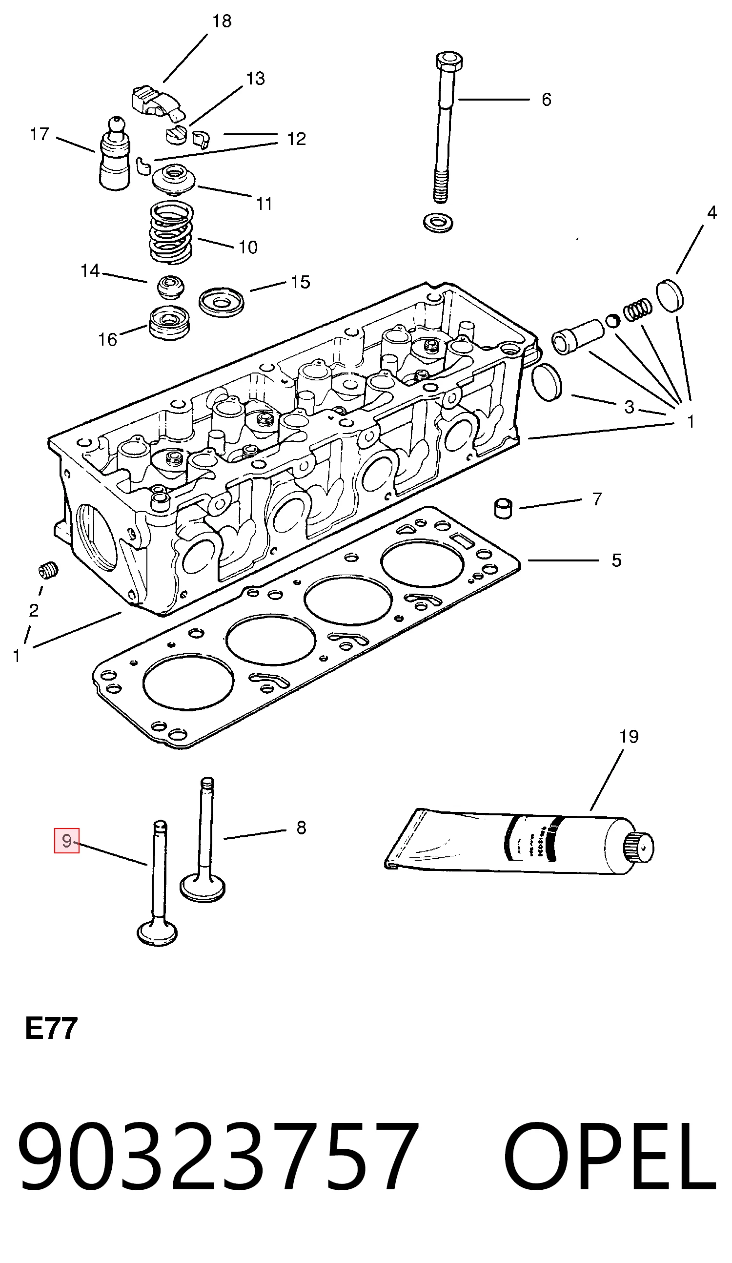 8903237570 Isuzu Выхлопной клапан