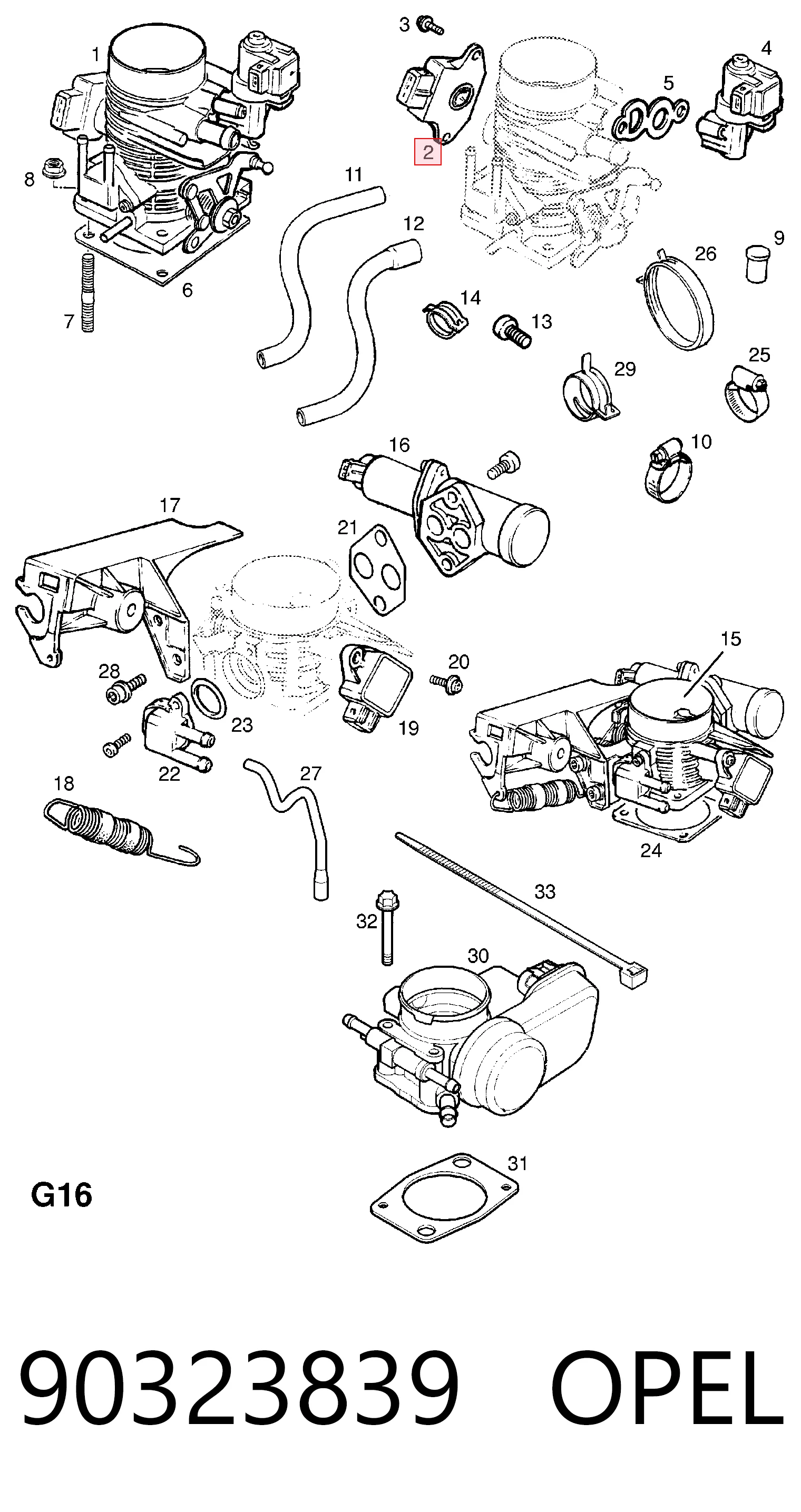 90323839 Opel Датчик положения дроссельной заслонки
