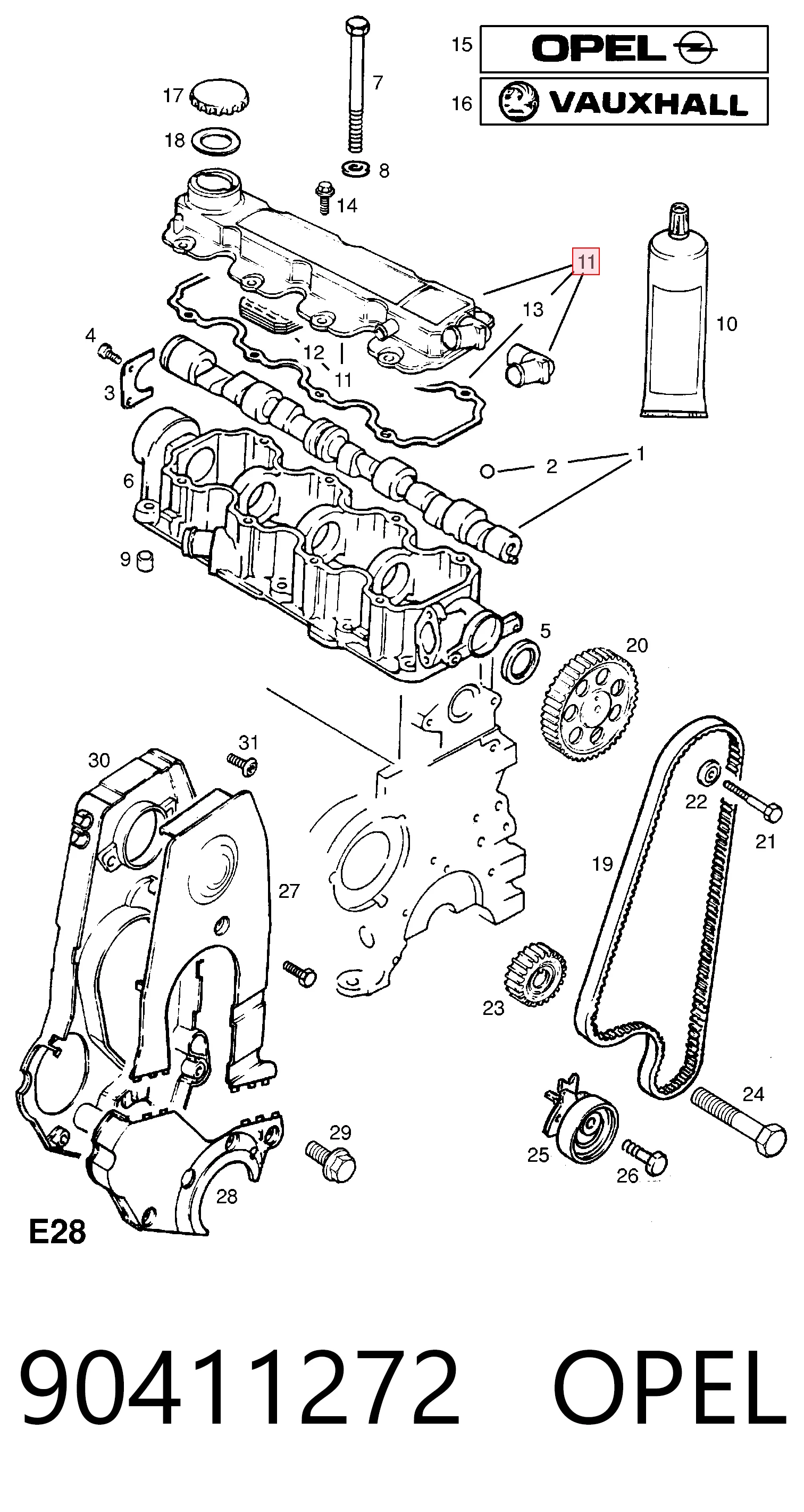 Крышка клапанная General Motors 638085 цена, от 28.71 USD