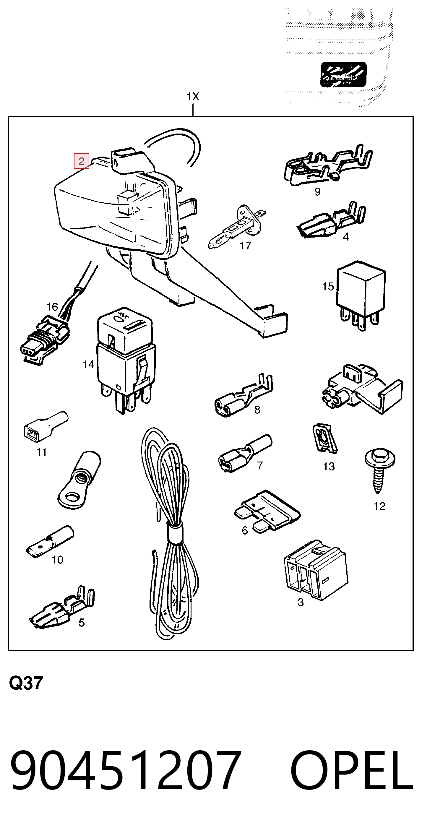 Противотуманная фара левая на Opel Astra F 51, 52, F35, M35