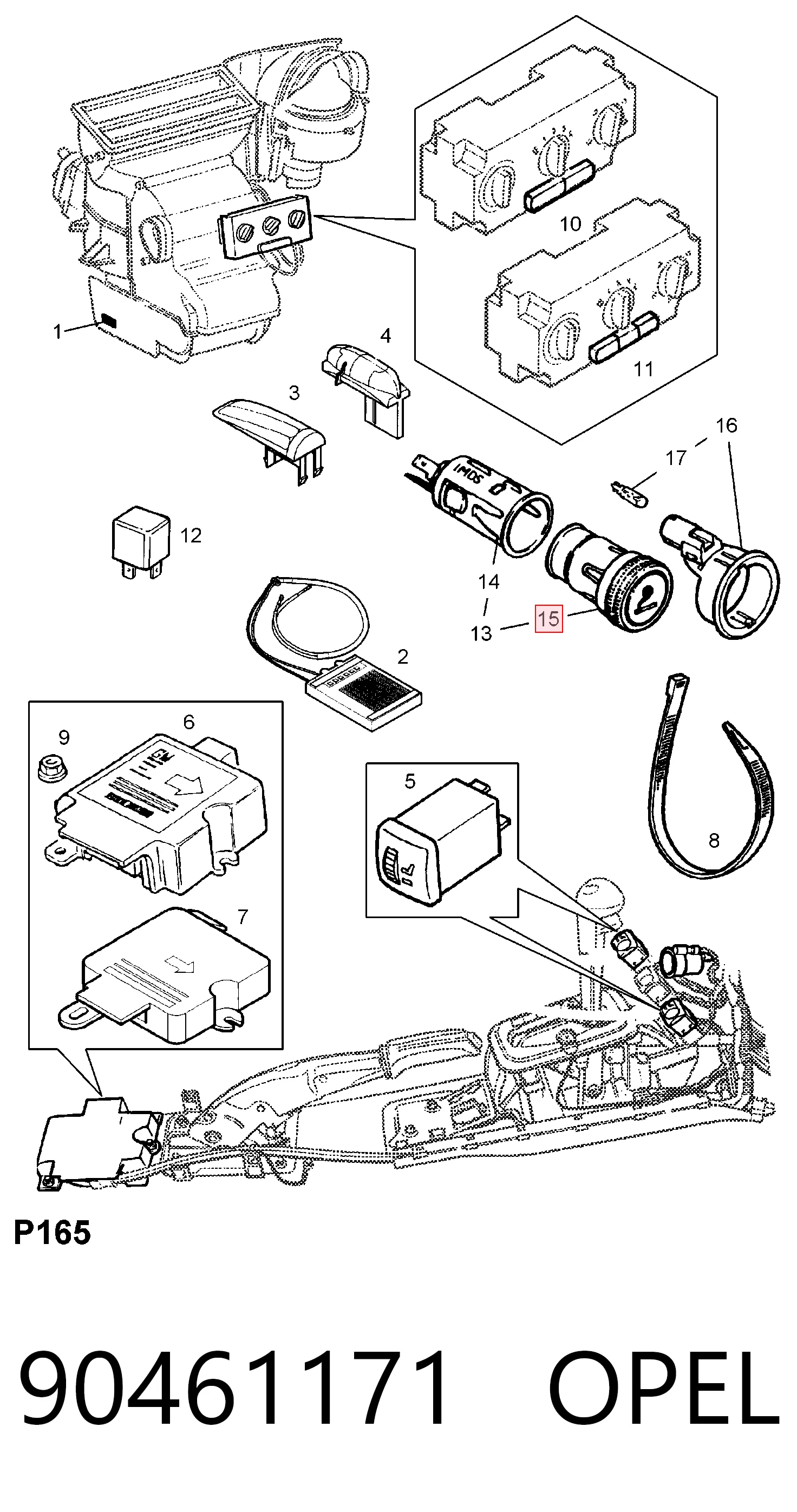 Прикуриватель в сборе на Opel Astra H L35