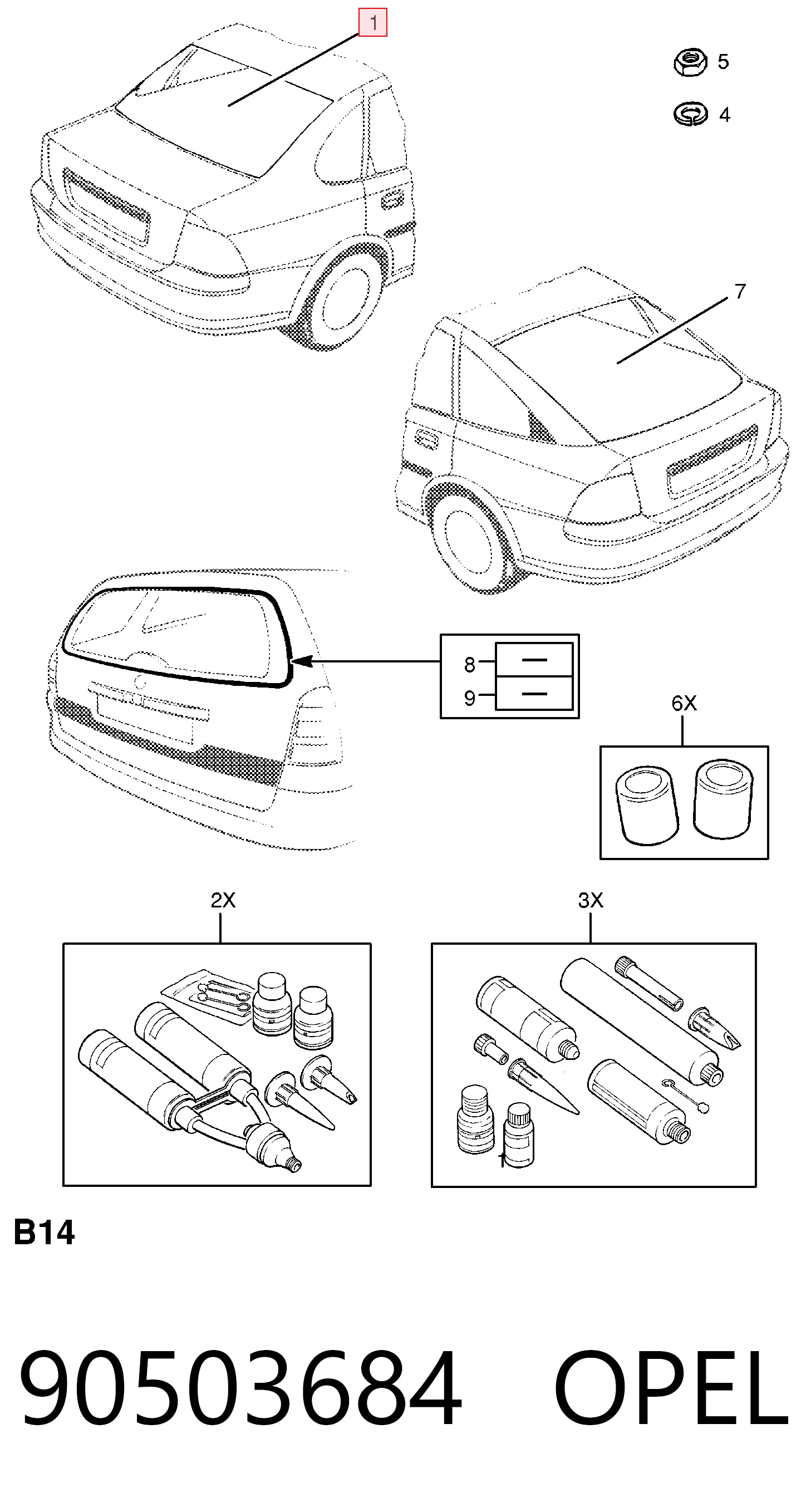Стекло задней двери, левой General Motors 9050368 цена, от 42.18 USD