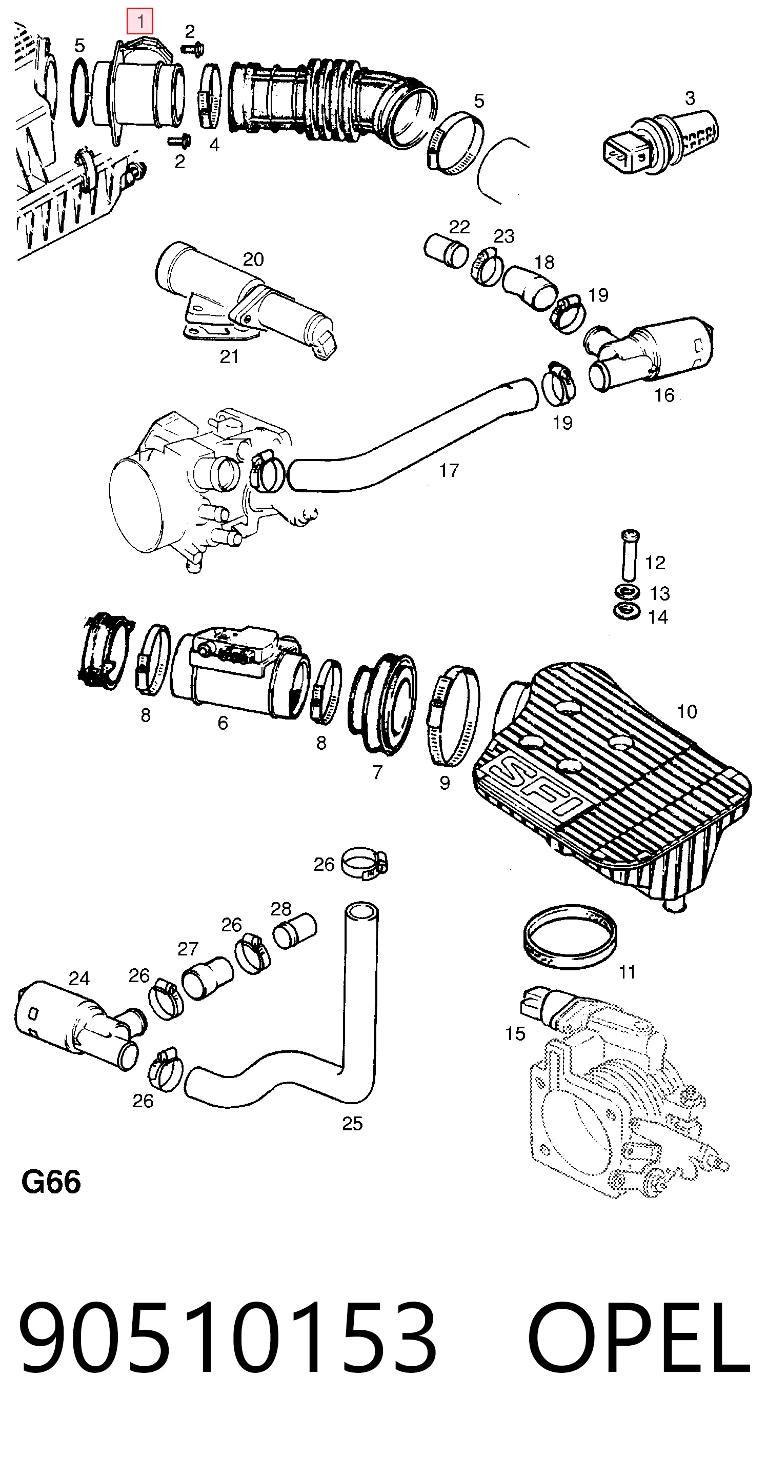 Купить ДМРВ Опель Астра F 51, 52, F35, M35