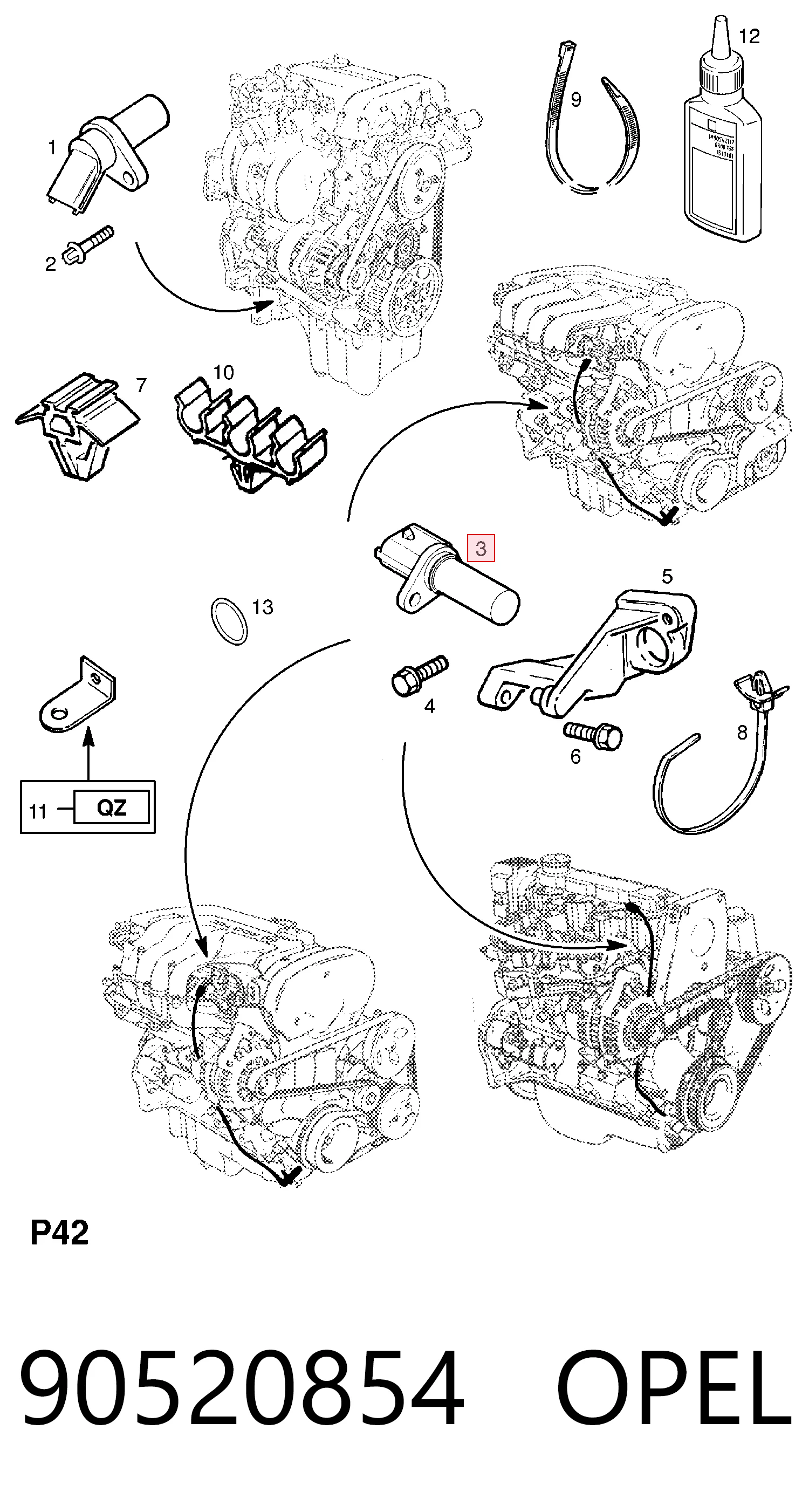 90520854 Opel ДПКВ