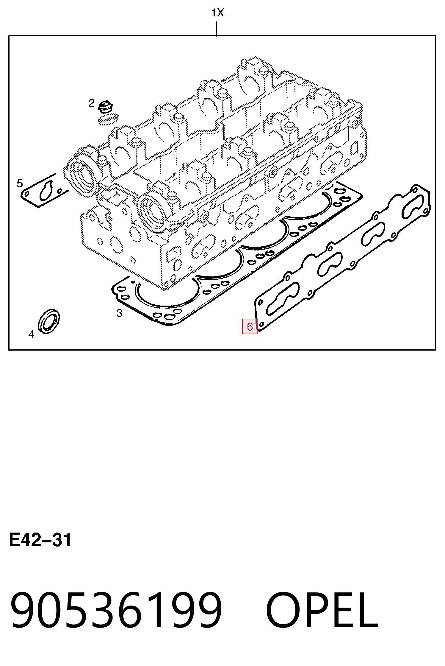 Прокладка коллектора выпускного DPH 1259434 цена, от 5.64 USD