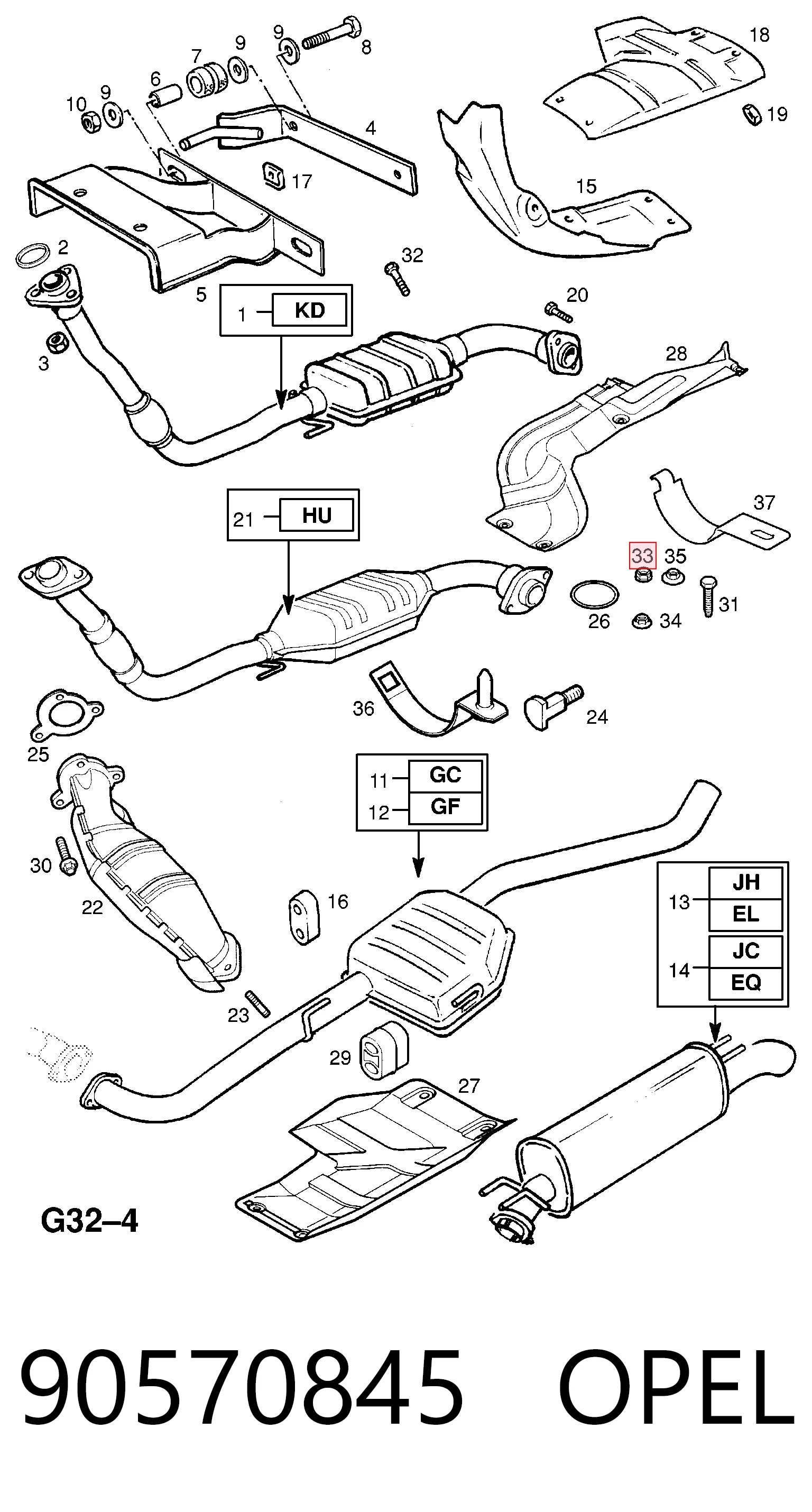 Купить 215840355A Mazda Гайка выпускного коллектора