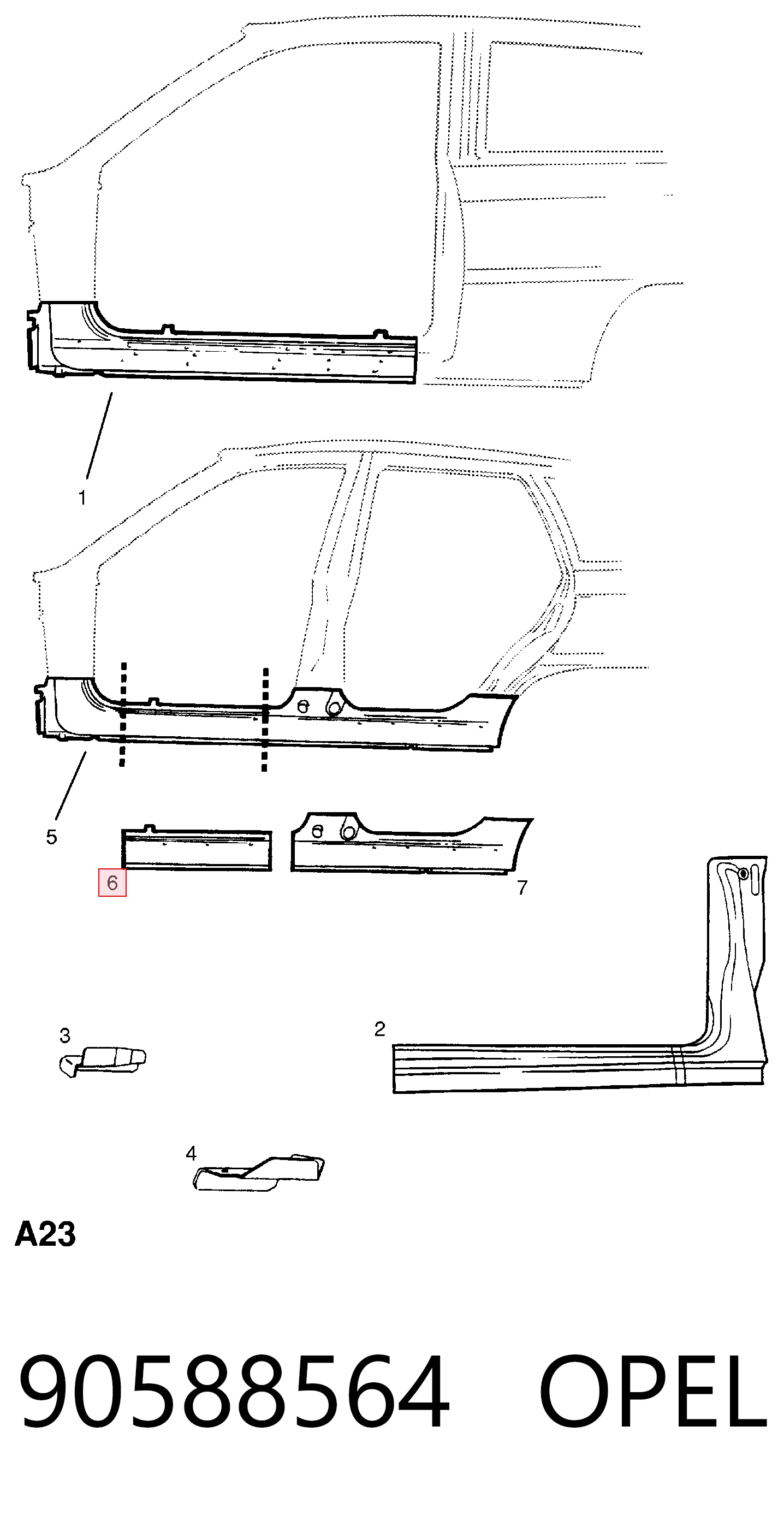 Фильтр коробки автомат Opel Sintra минивэн (1996 - 1999) цена, от 21.52 USD