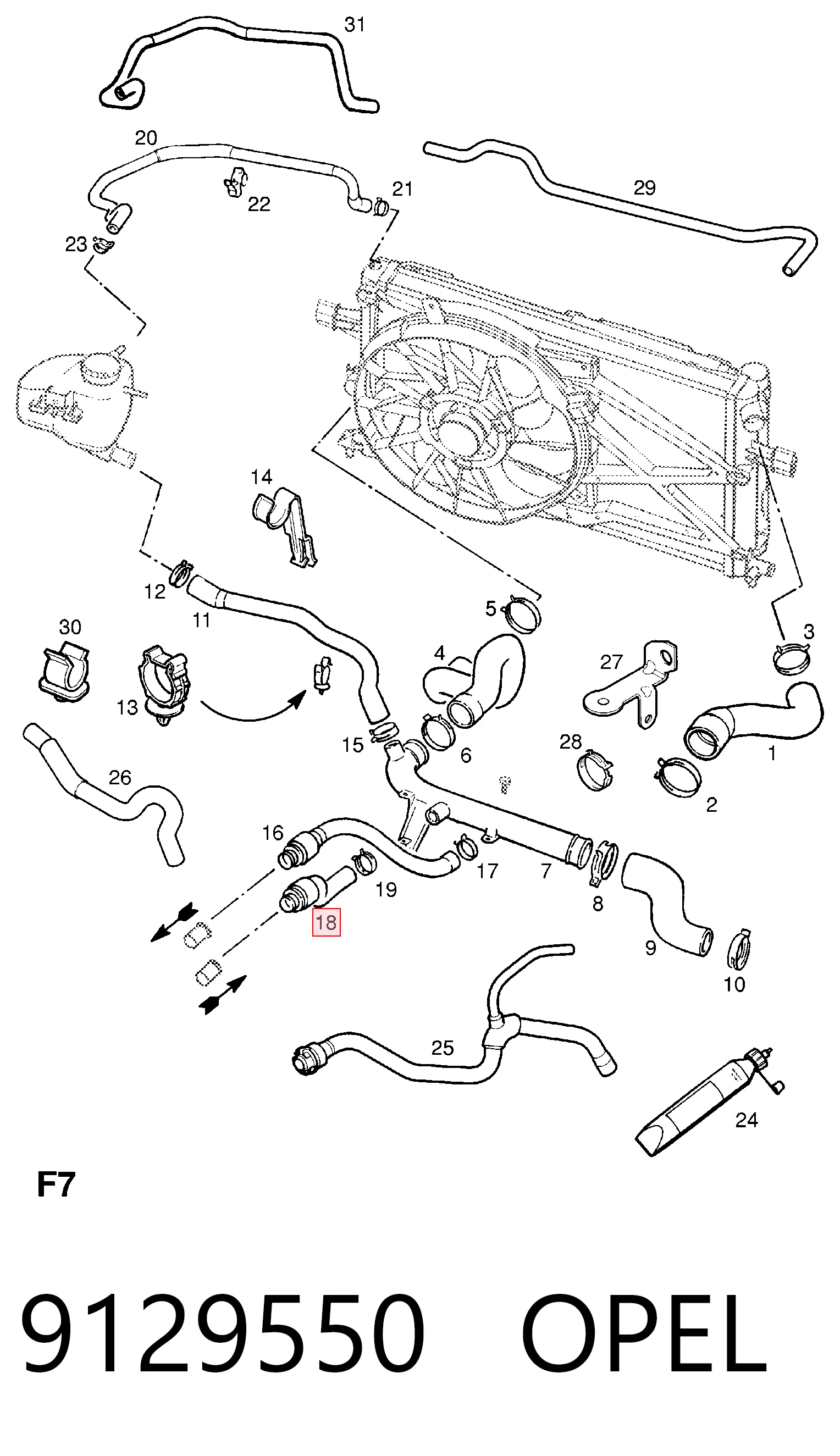 Шланг радиатора печки обратка General Motors 6818474 цена, от 11.32 USD