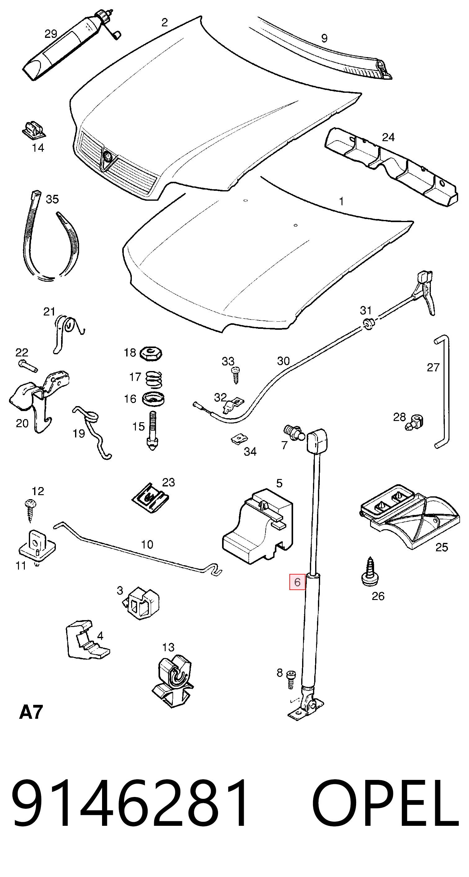 Амортизатор капота газовый General Motors 463763129318224 цена, от 13.94 USD