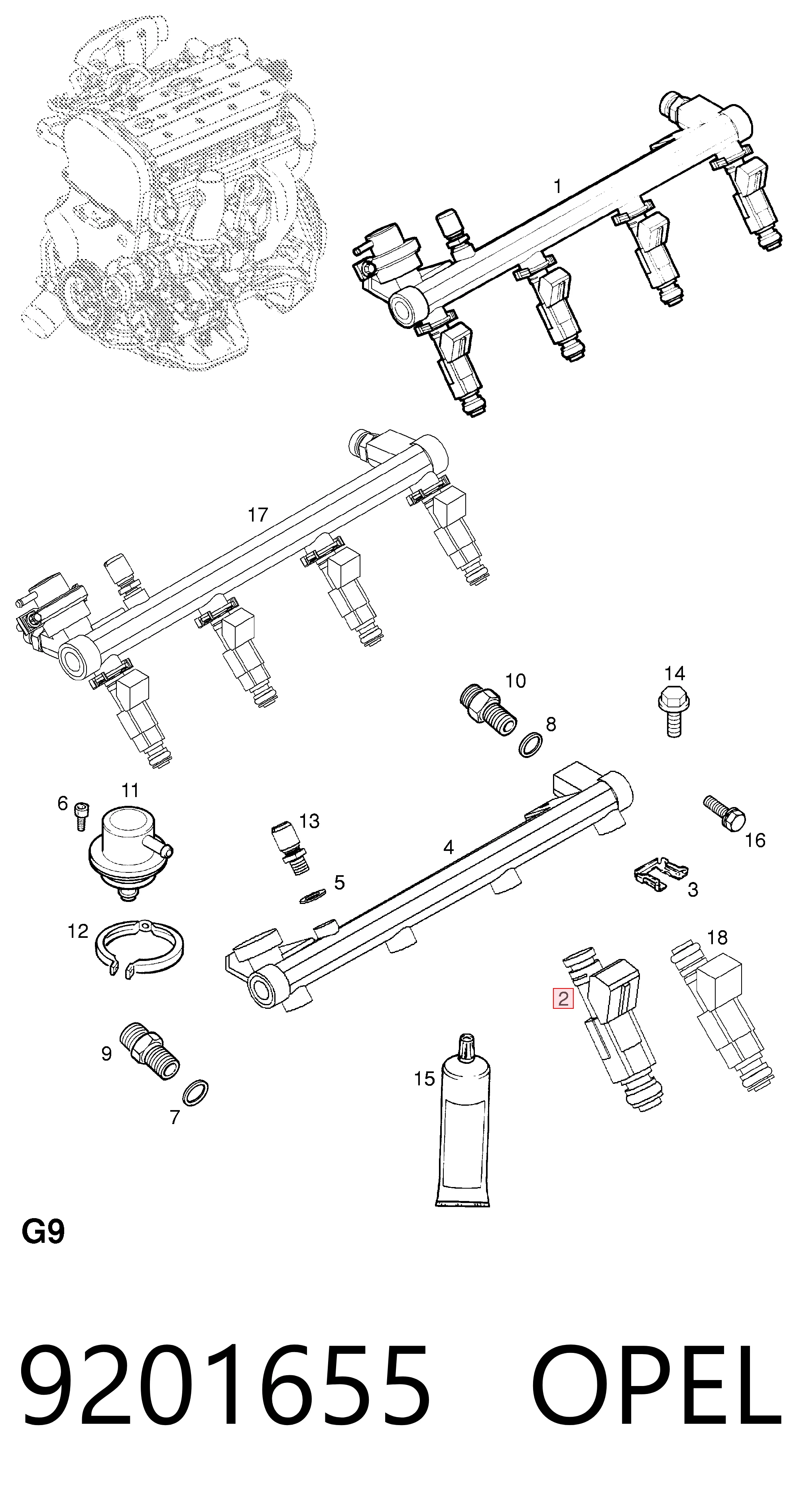 Купить 90423762 General Motors Клапанная форсунка