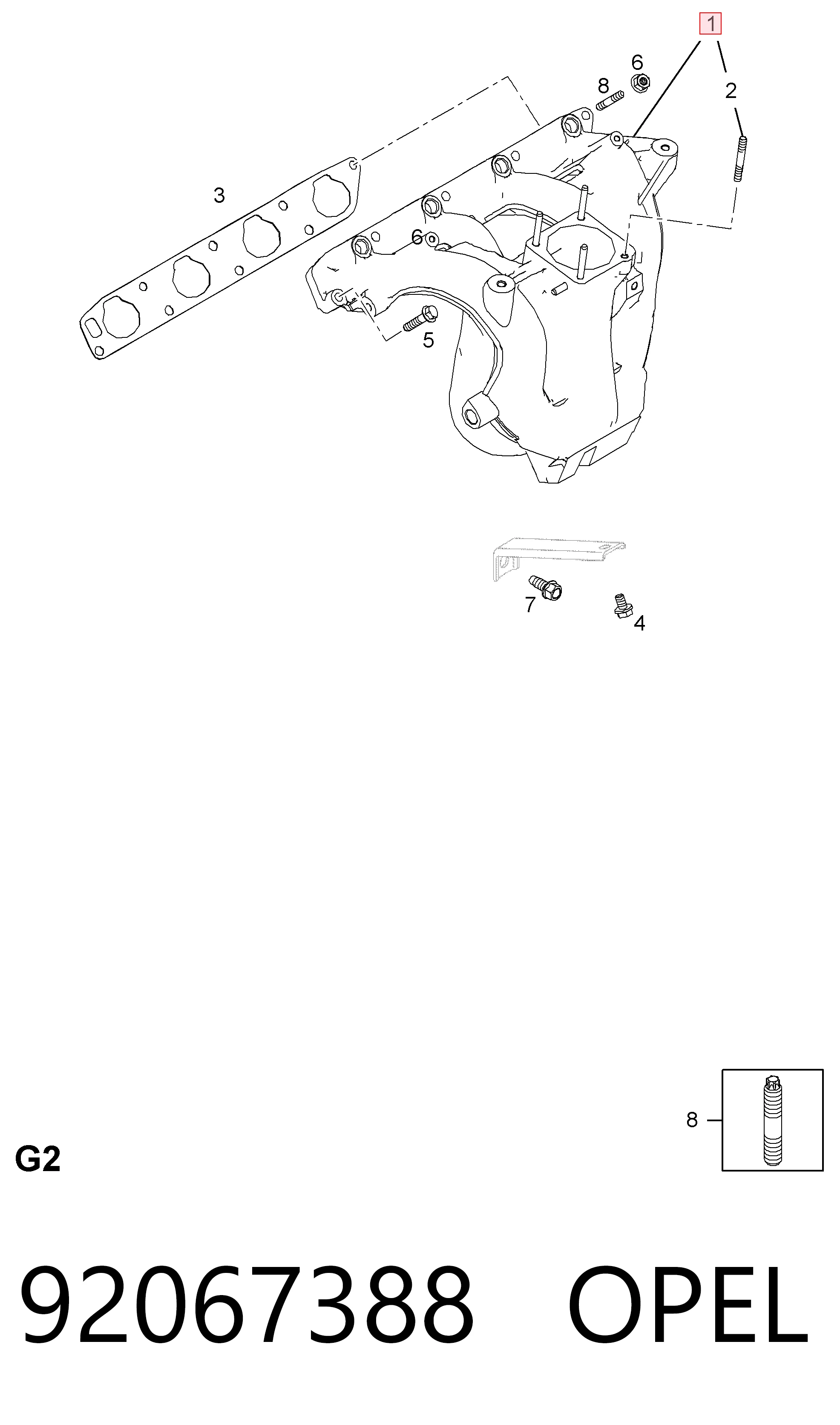 Коллектор впускной Chevrolet Captiva I внедорожник (C100) (2006 - 2010) цена, от 9.89 USD