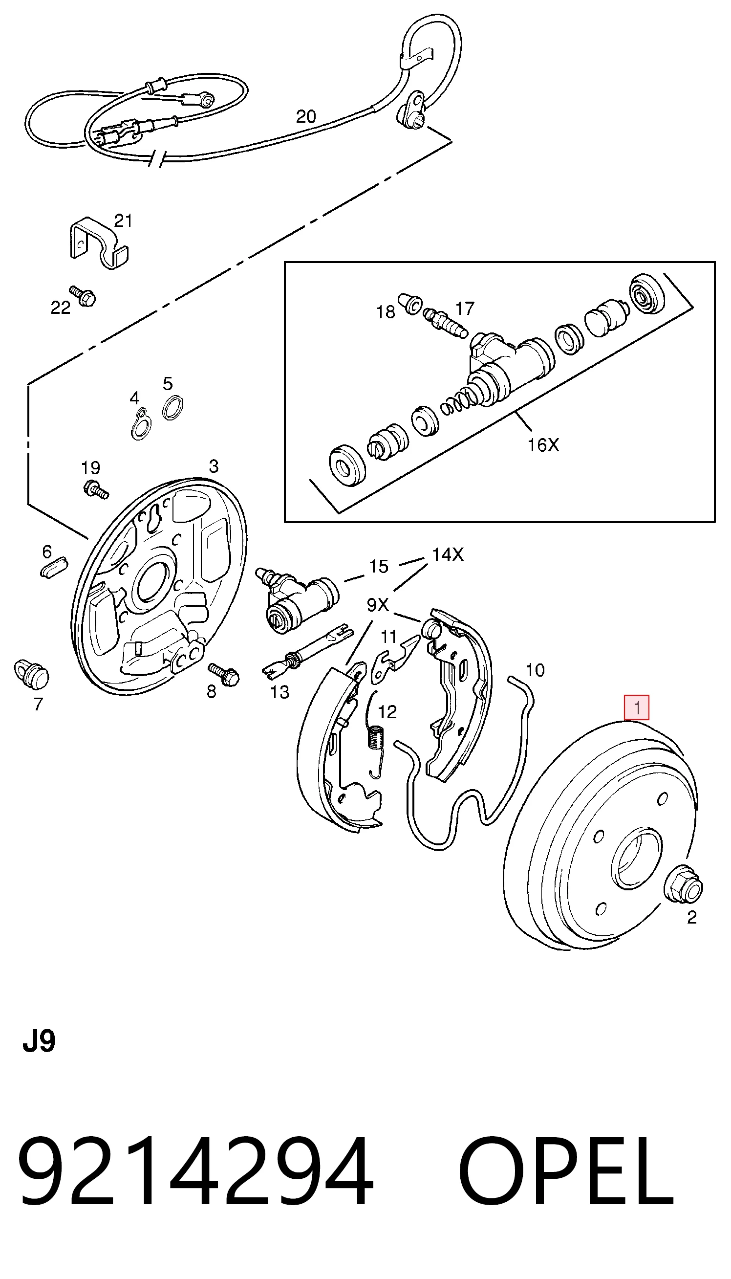 Купить 986477229 Bosch Тормозной барабан