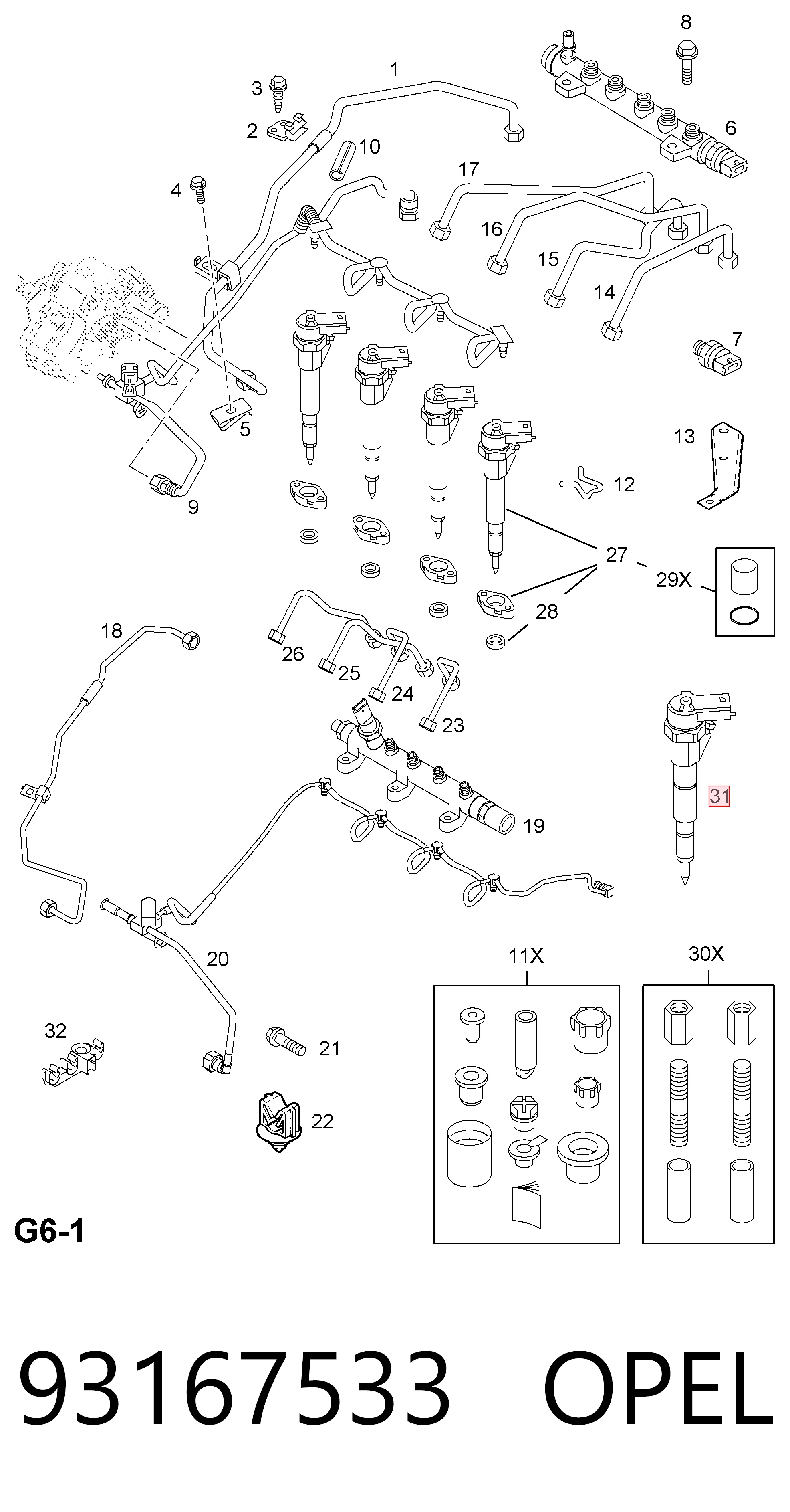 Купить 986435079 Bosch Клапанная форсунка