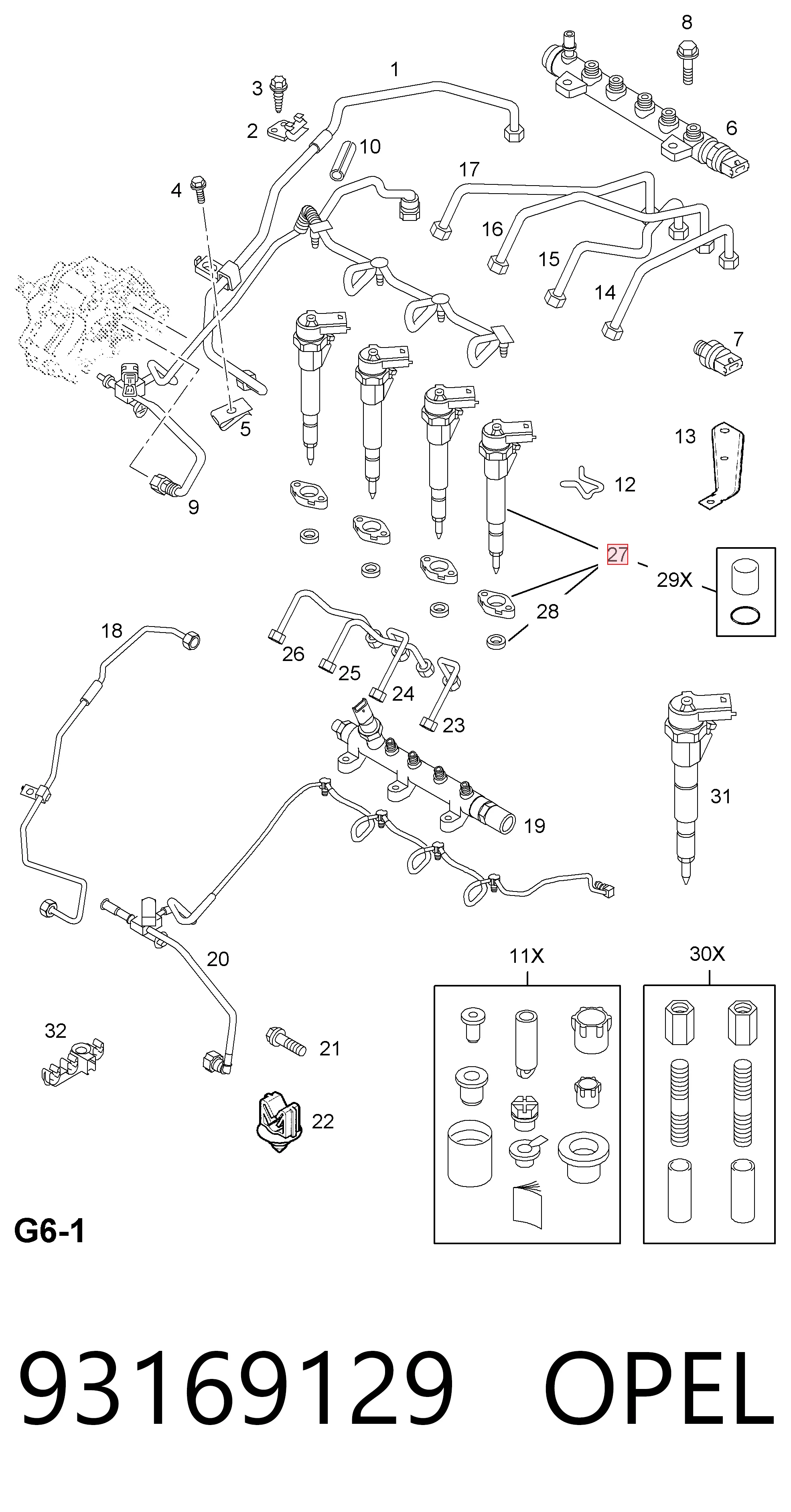 Топливные форсунки 986435079 Bosch